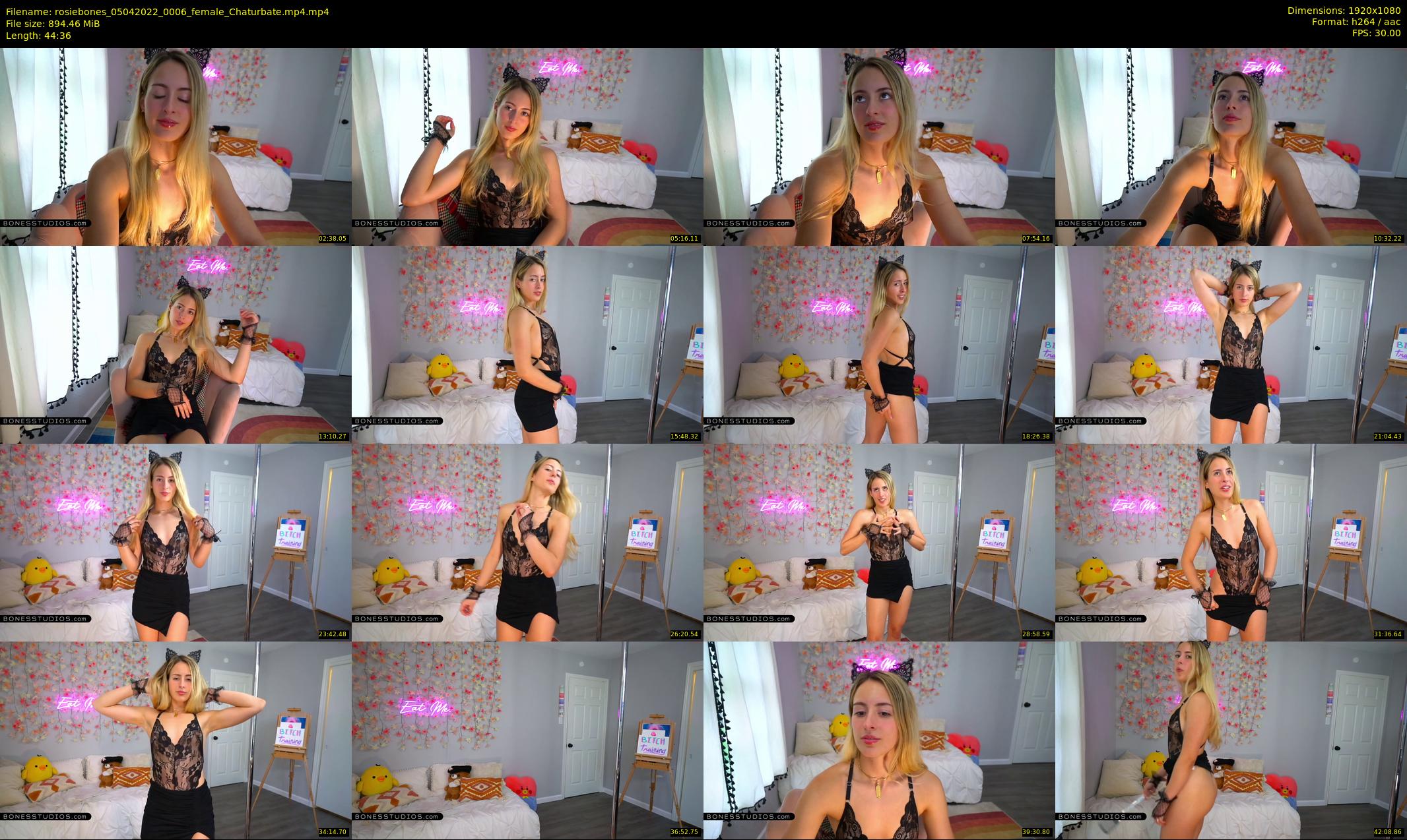 rosiebones — 45 minute Chaturbate female cam show recording, 1080p, Apr 5, 2022