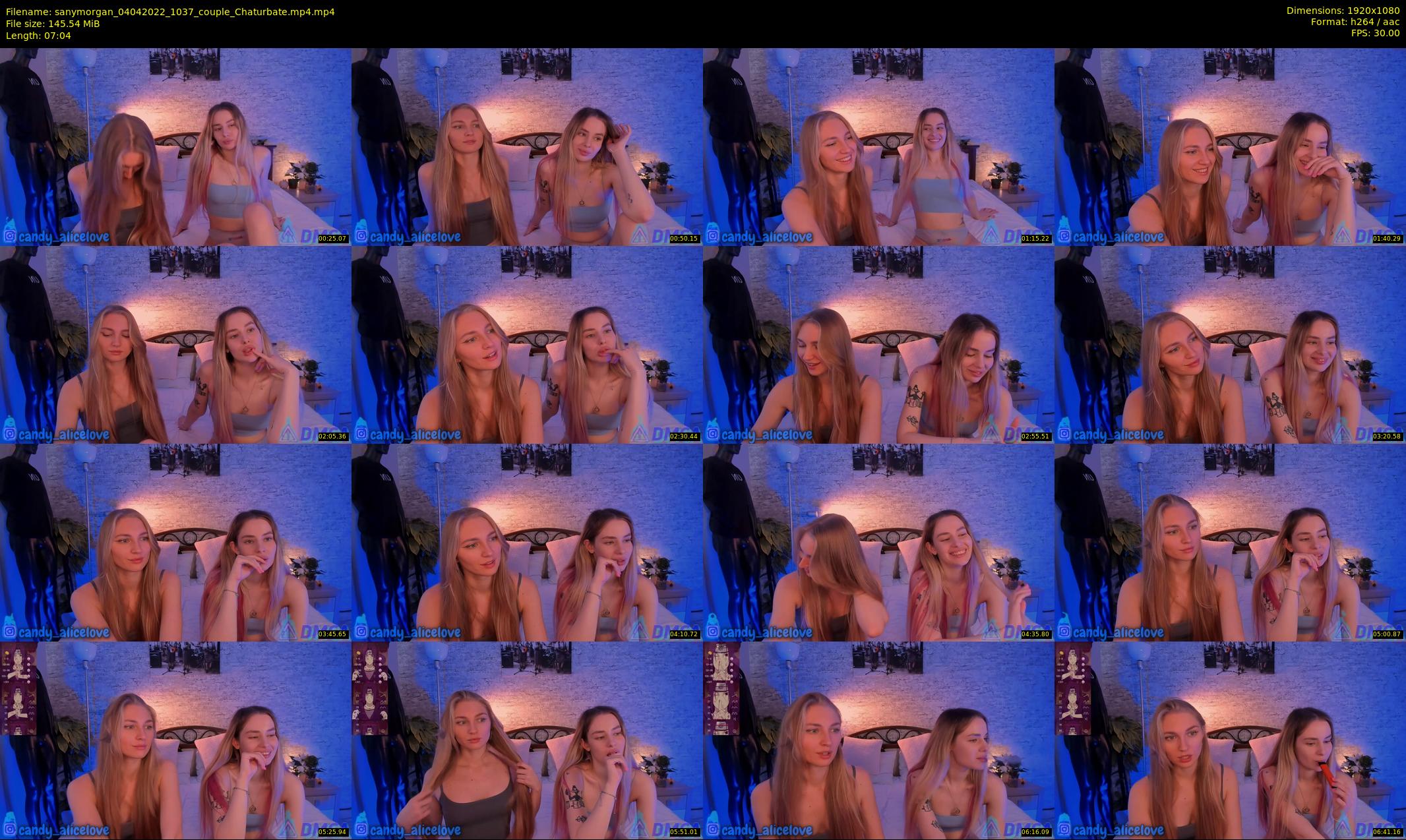 sanymorgan — 8 minute Chaturbate couple cam show recording, 1080p, Apr 4, 2022