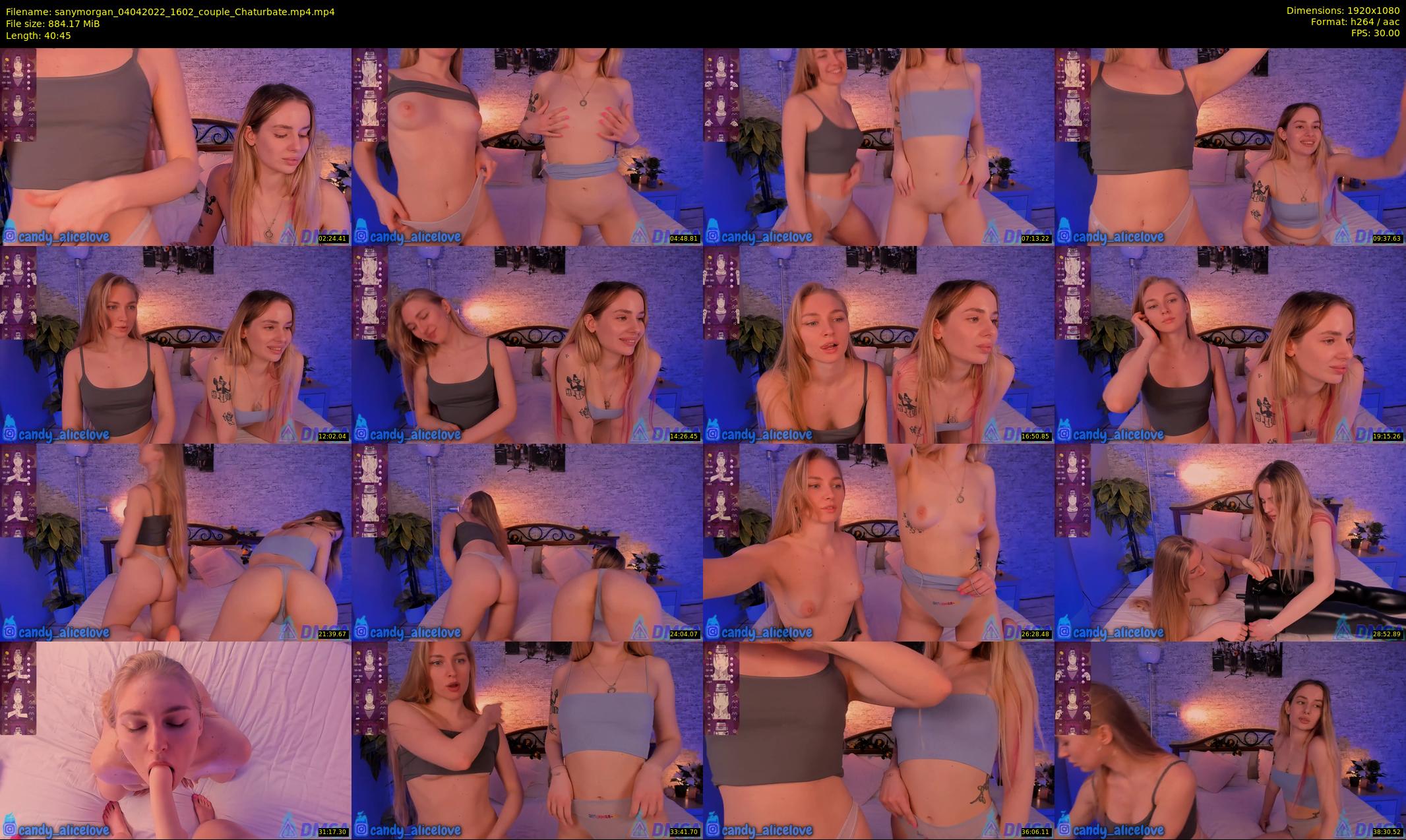 sanymorgan — 41 minute Chaturbate couple cam show recording, 1080p, Apr 4, 2022