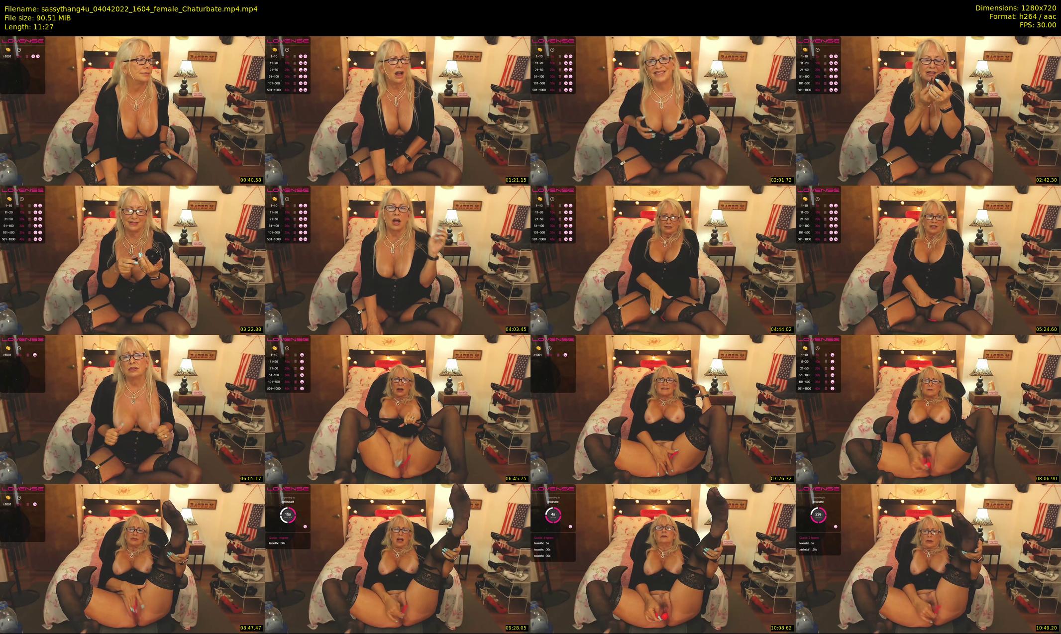 sassythang4u — 12 minute Chaturbate female cam show recording, 720p, Apr 4, 2022