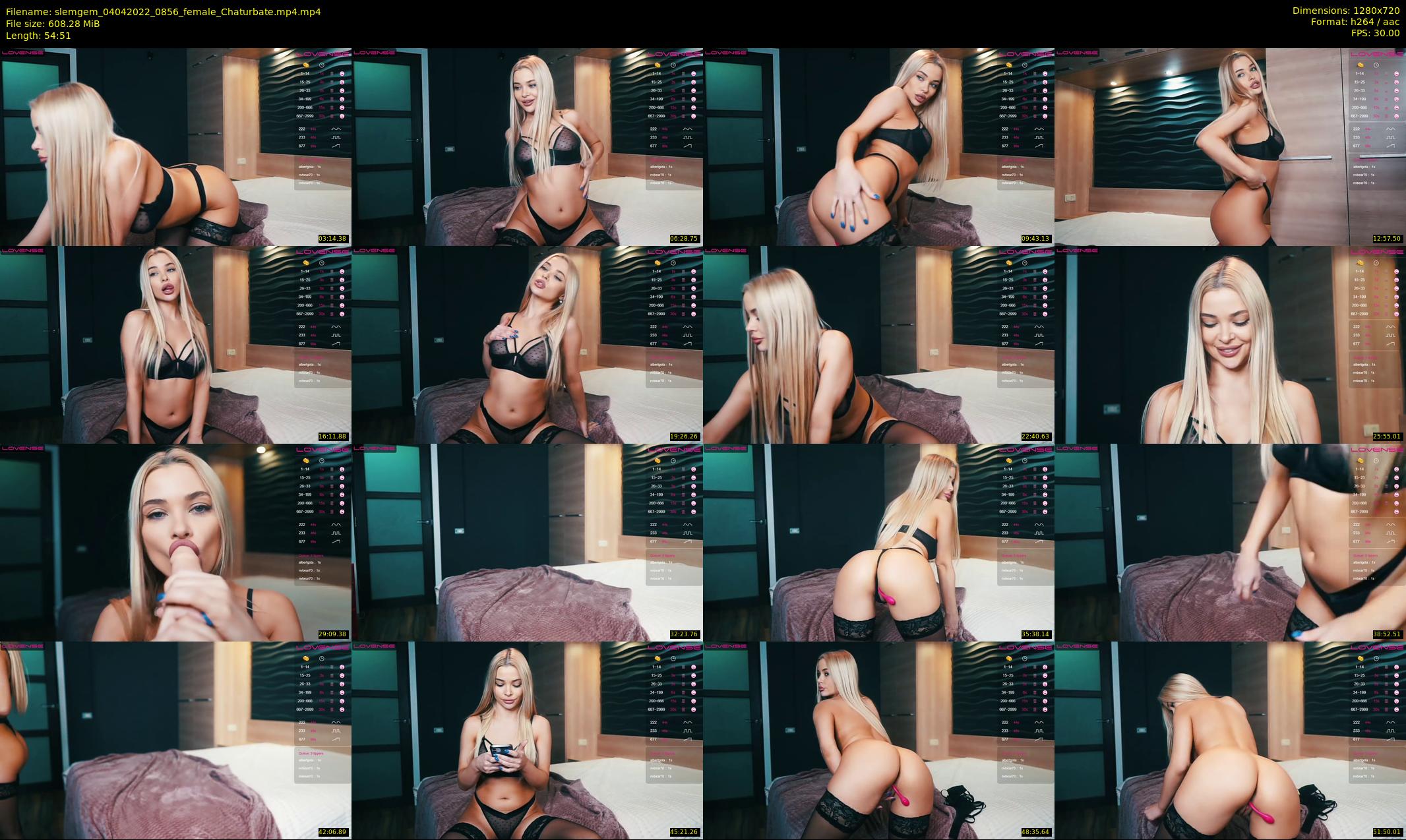 slemgem — 55 minute Chaturbate couple cam show recording, 720p, Apr 4, 2022