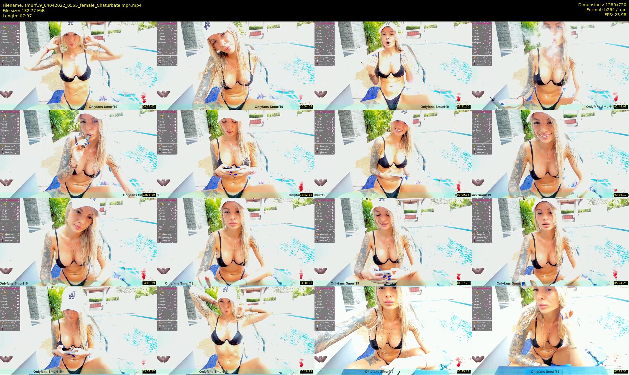 smurf19 — 8 minute Chaturbate female cam show recording, 720p, Apr 4, 2022