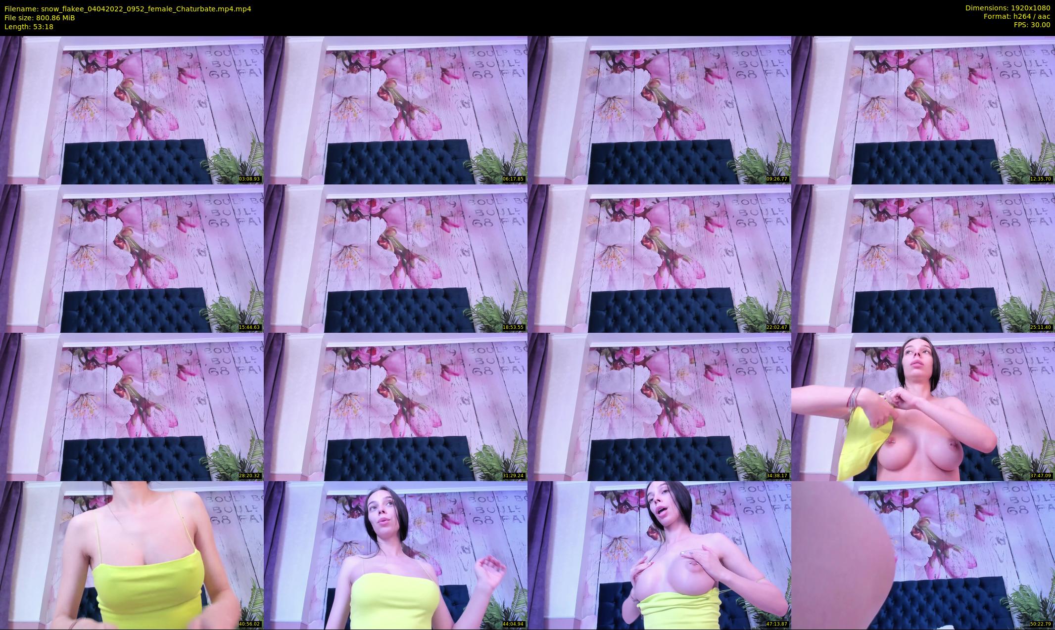 snow_flakee — 54 minute Chaturbate female cam show recording, 1080p, Apr 4, 2022