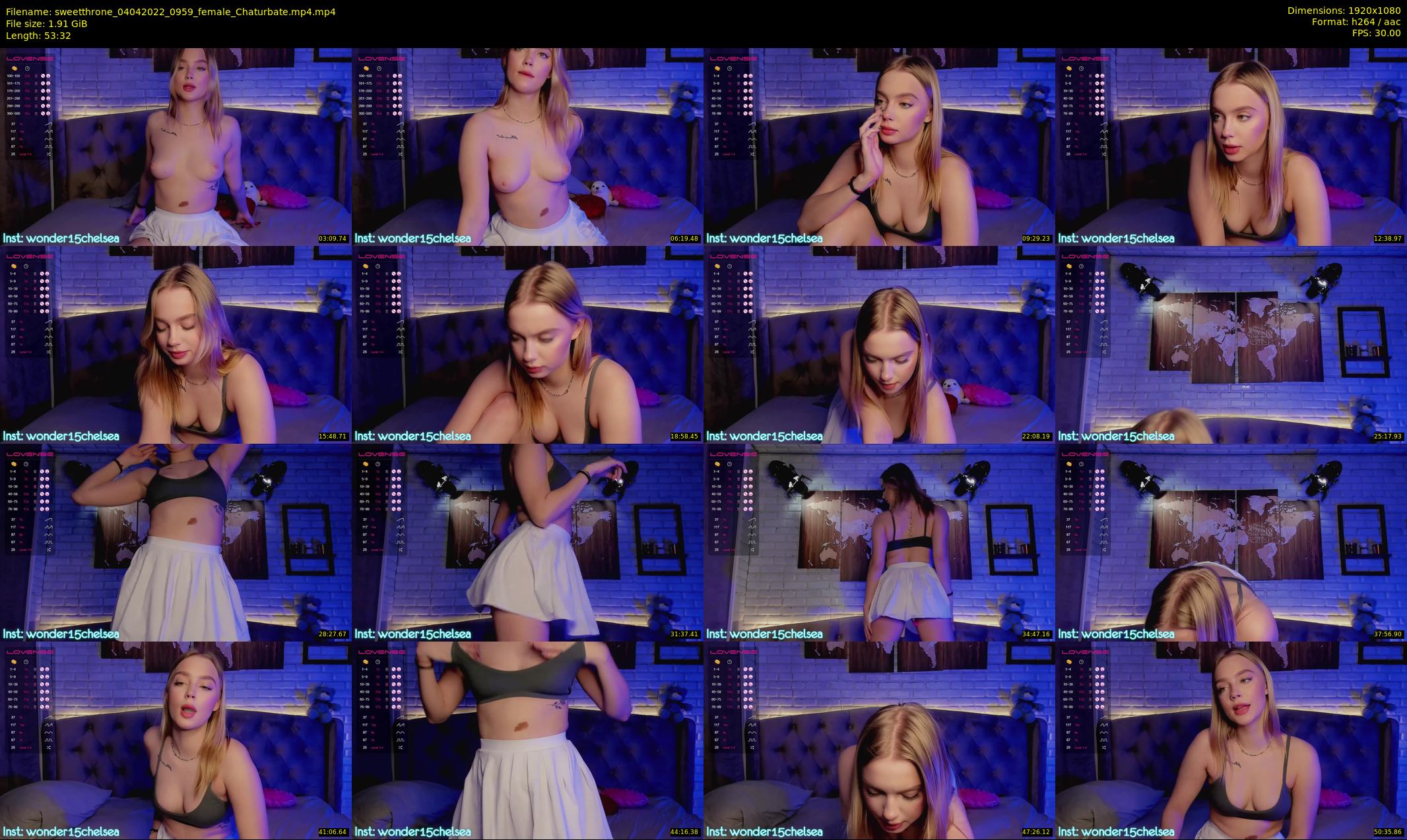 sweetthrone — 54 minute Chaturbate couple cam show recording, 1080p, Apr 4, 2022