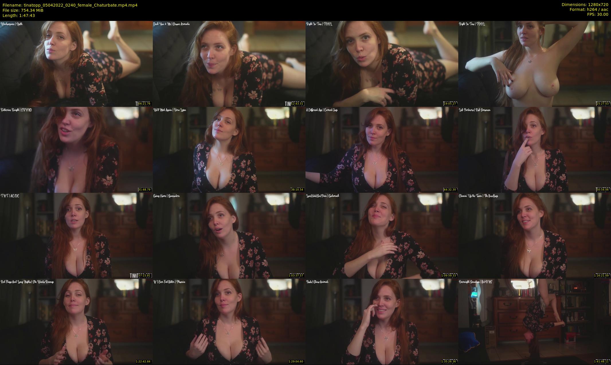 tinatopp — 108 minute Chaturbate female cam show recording, 720p, Apr 5, 2022