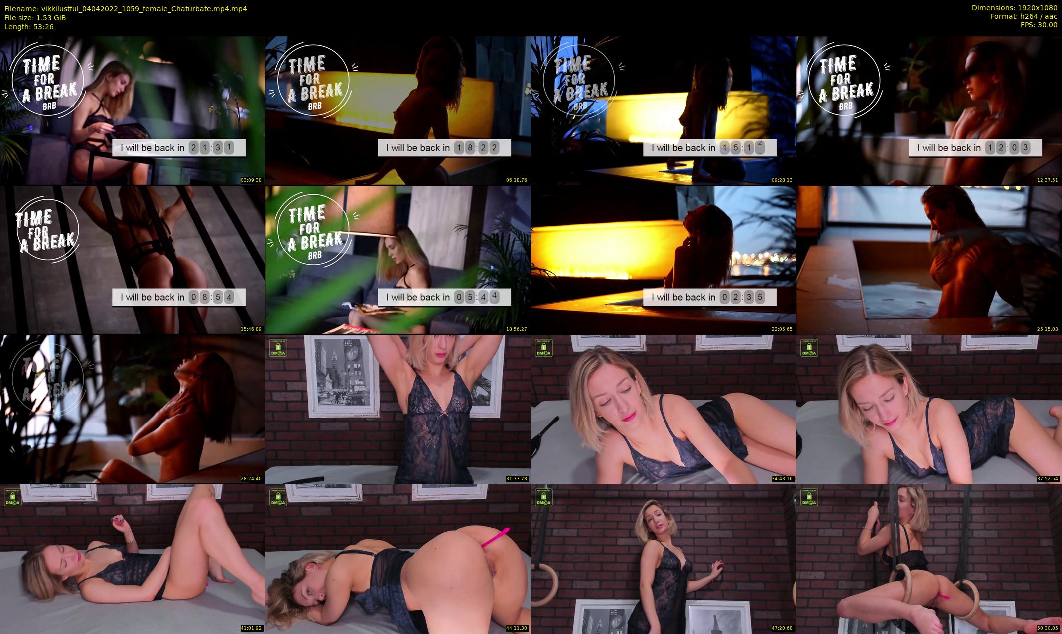 vikkilustful — 54 minute Chaturbate female cam show recording, 1080p, Apr 4, 2022