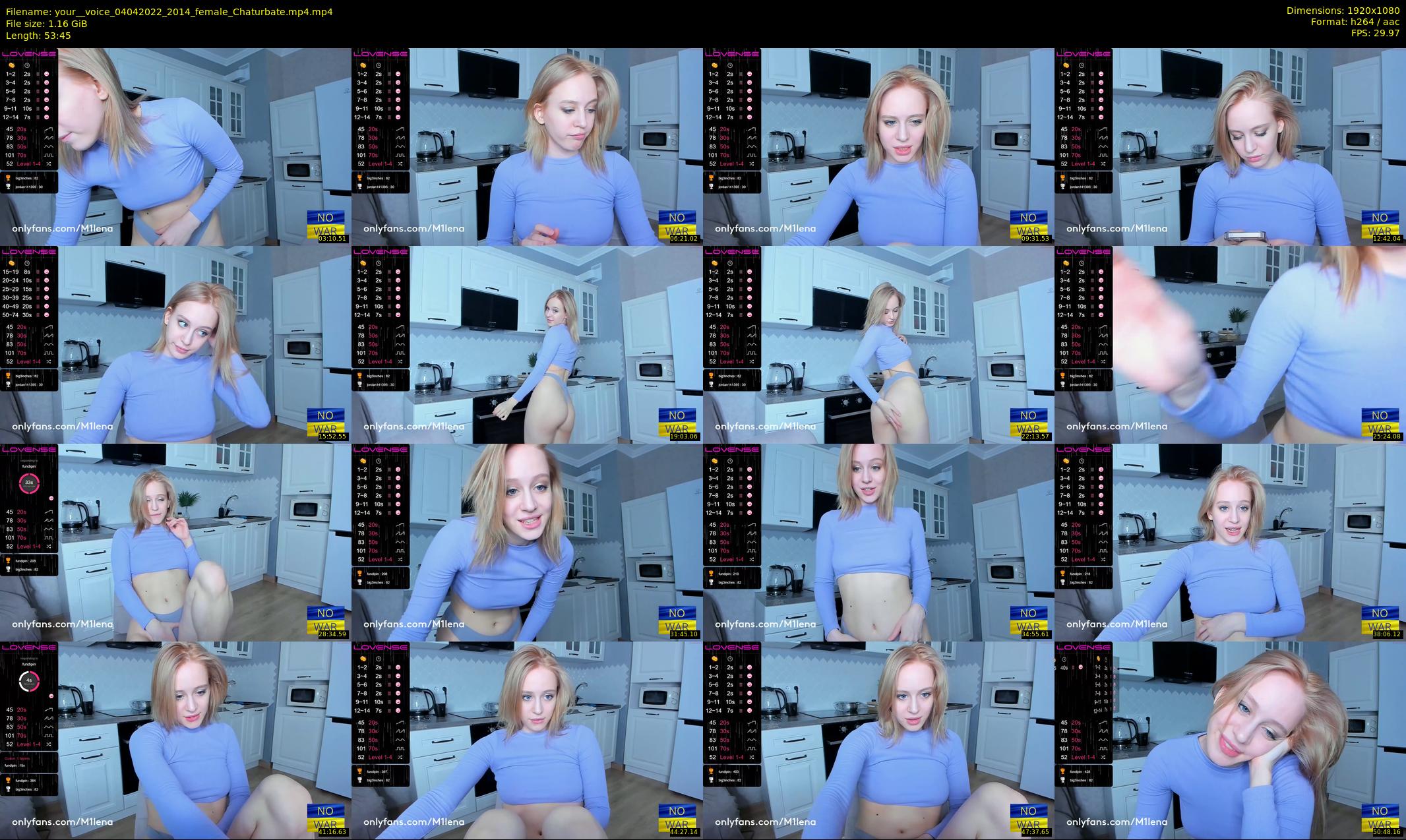 your__voice — 54 minute Chaturbate female cam show recording, 1080p, Apr 4, 2022