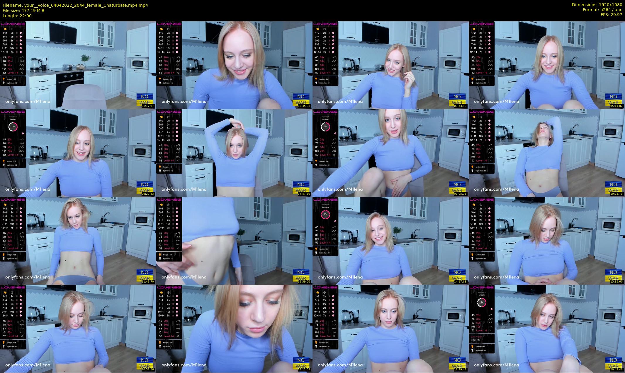 your__voice — 22 minute Chaturbate female cam show recording, 1080p, Apr 4, 2022