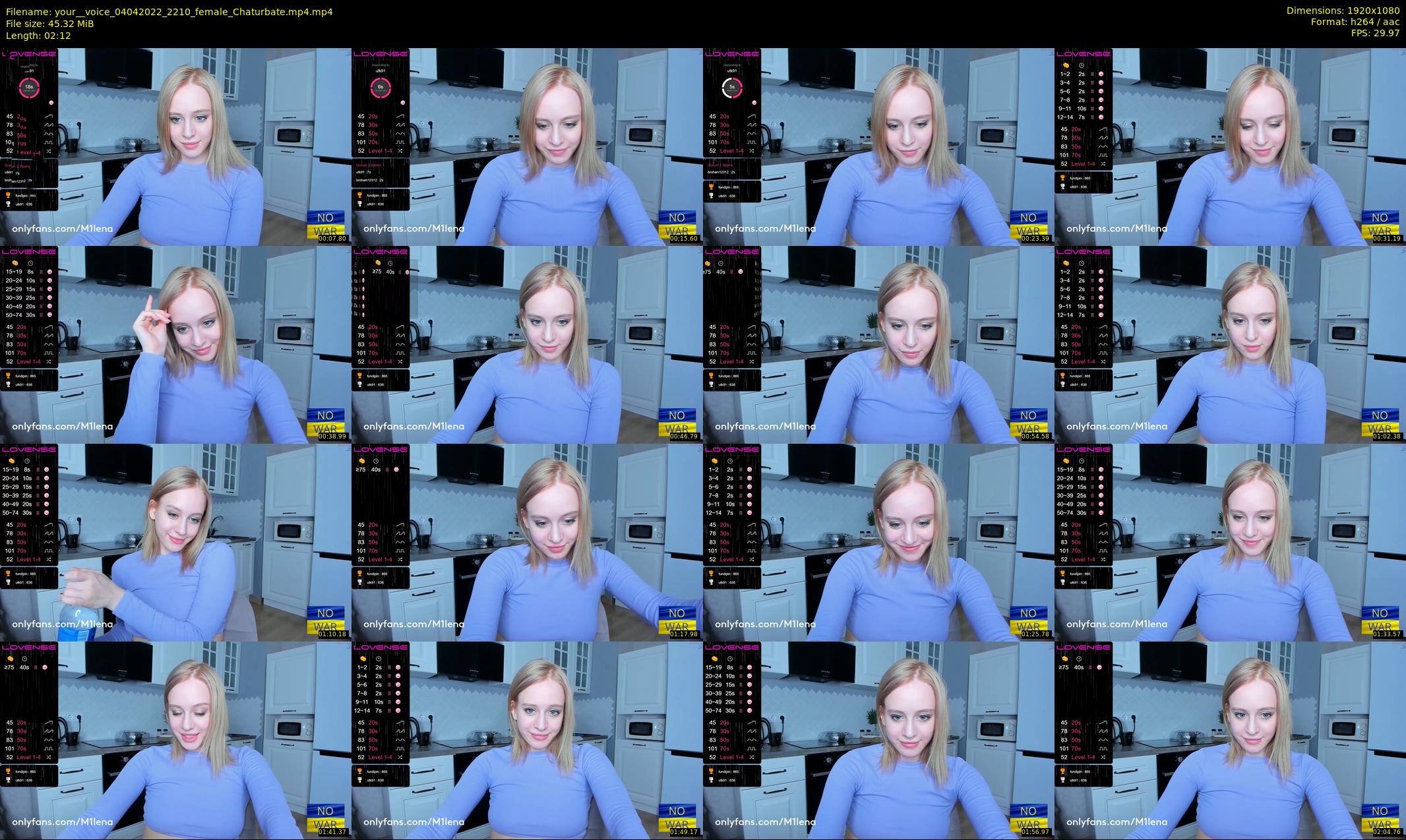 your__voice — 3 minute Chaturbate female cam show recording, 1080p, Apr 4, 2022