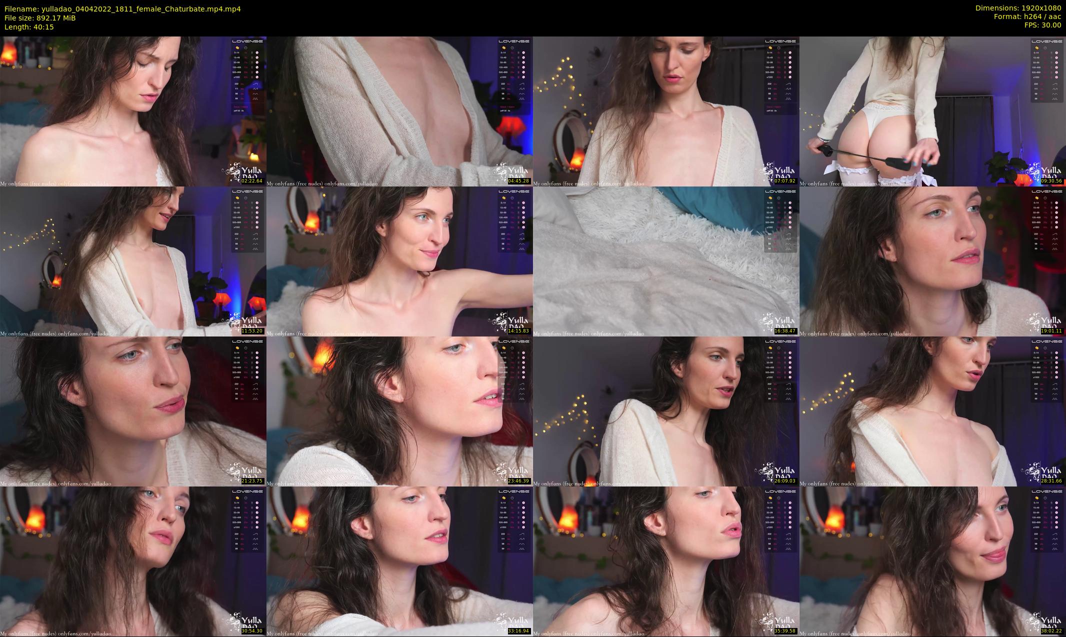 yulladao — 41 minute Chaturbate female cam show recording, 1080p, Apr 4, 2022