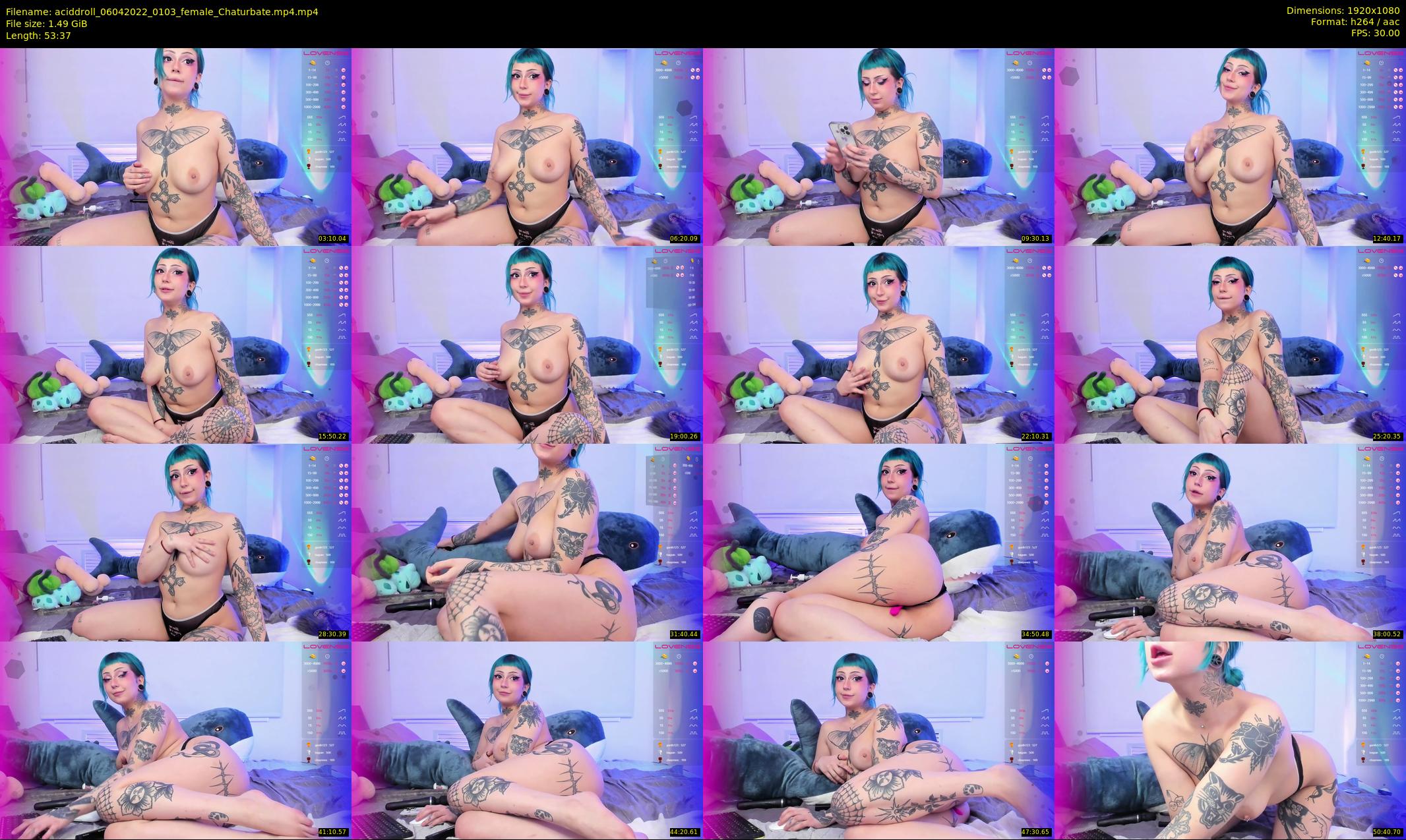 aciddroll — 54 minute Chaturbate female cam show recording, 1080p, Apr 6, 2022