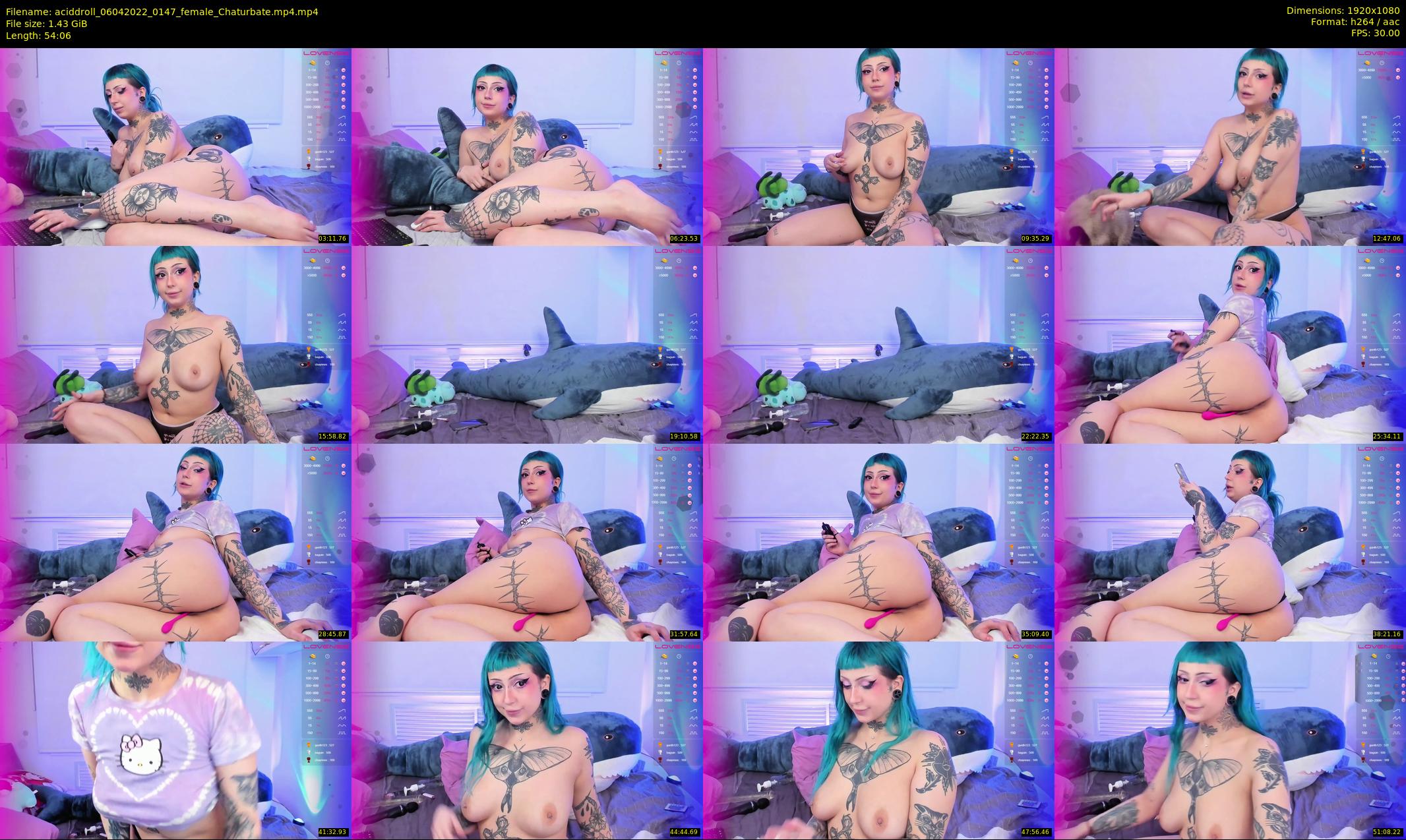 aciddroll — 55 minute Chaturbate female cam show recording, 1080p, Apr 6, 2022