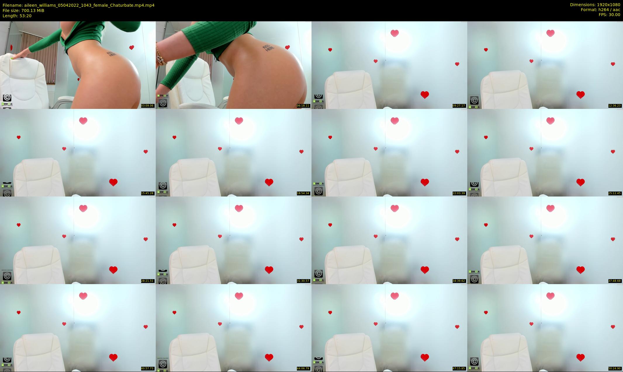 aileen_williams — 54 minute Chaturbate female cam show recording, 1080p, Apr 5, 2022