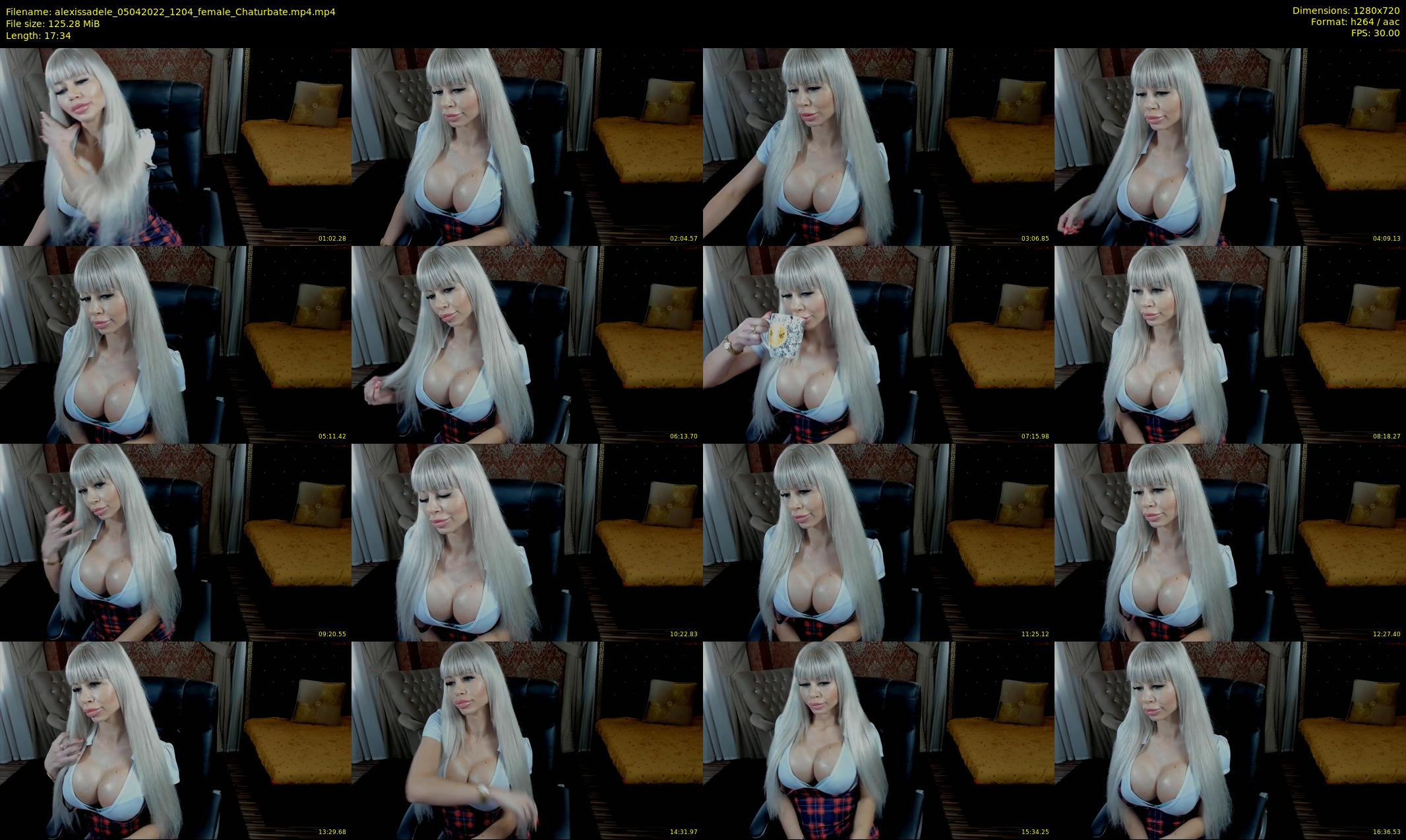 alexissadele — 18 minute Chaturbate female cam show recording, 720p, Apr 5, 2022