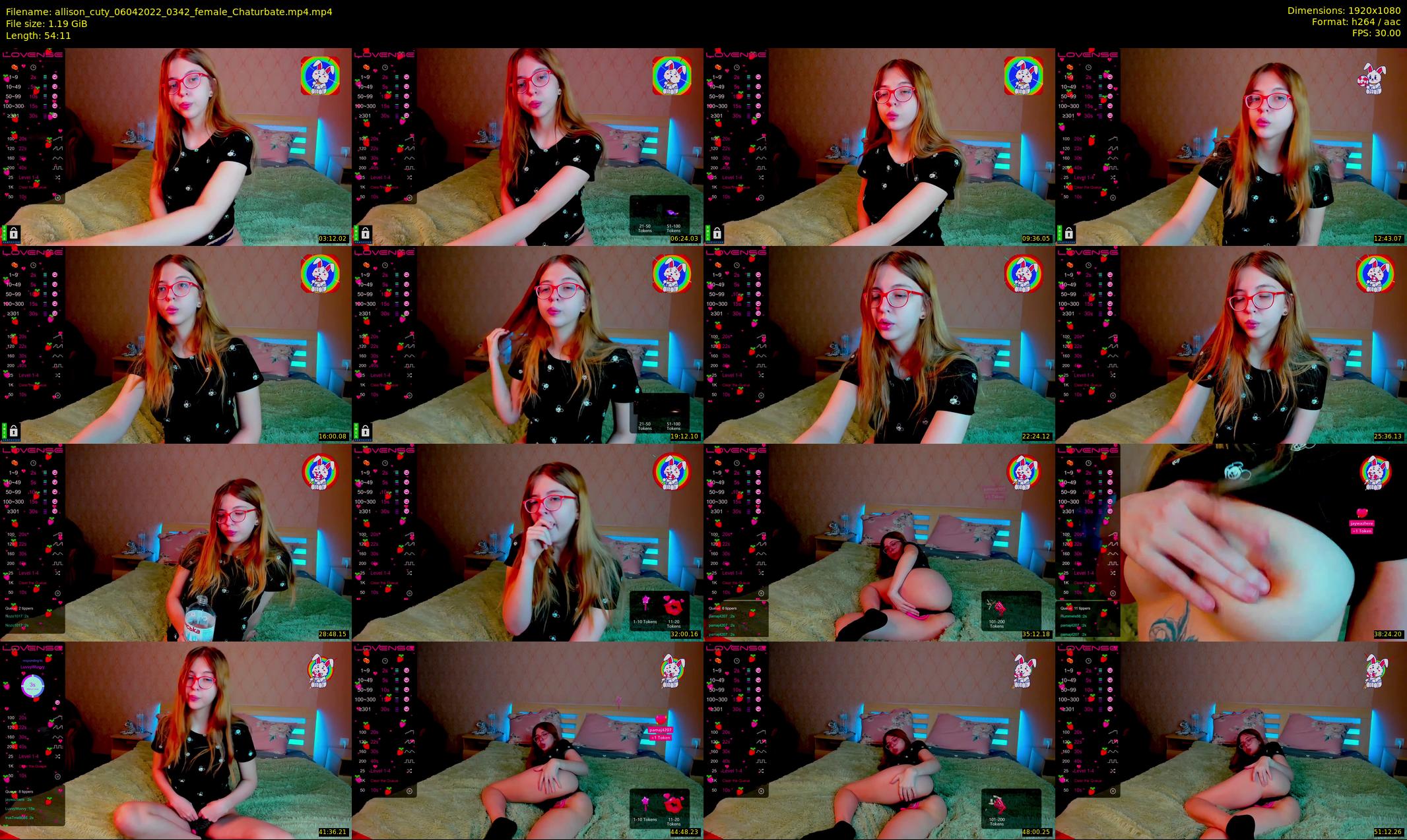 allison_cuty — 55 minute Chaturbate female cam show recording, 1080p, Apr 6, 2022