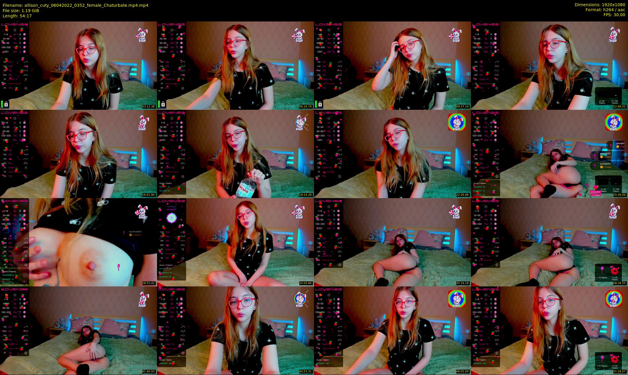 allison_cuty — 55 minute Chaturbate female cam show recording, 1080p, Apr 6, 2022