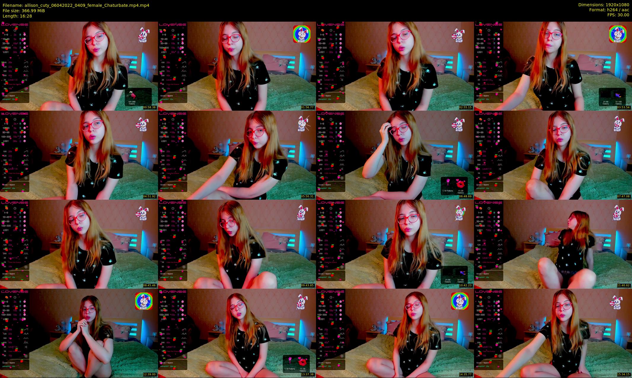 allison_cuty — 17 minute Chaturbate female cam show recording, 1080p, Apr 6, 2022