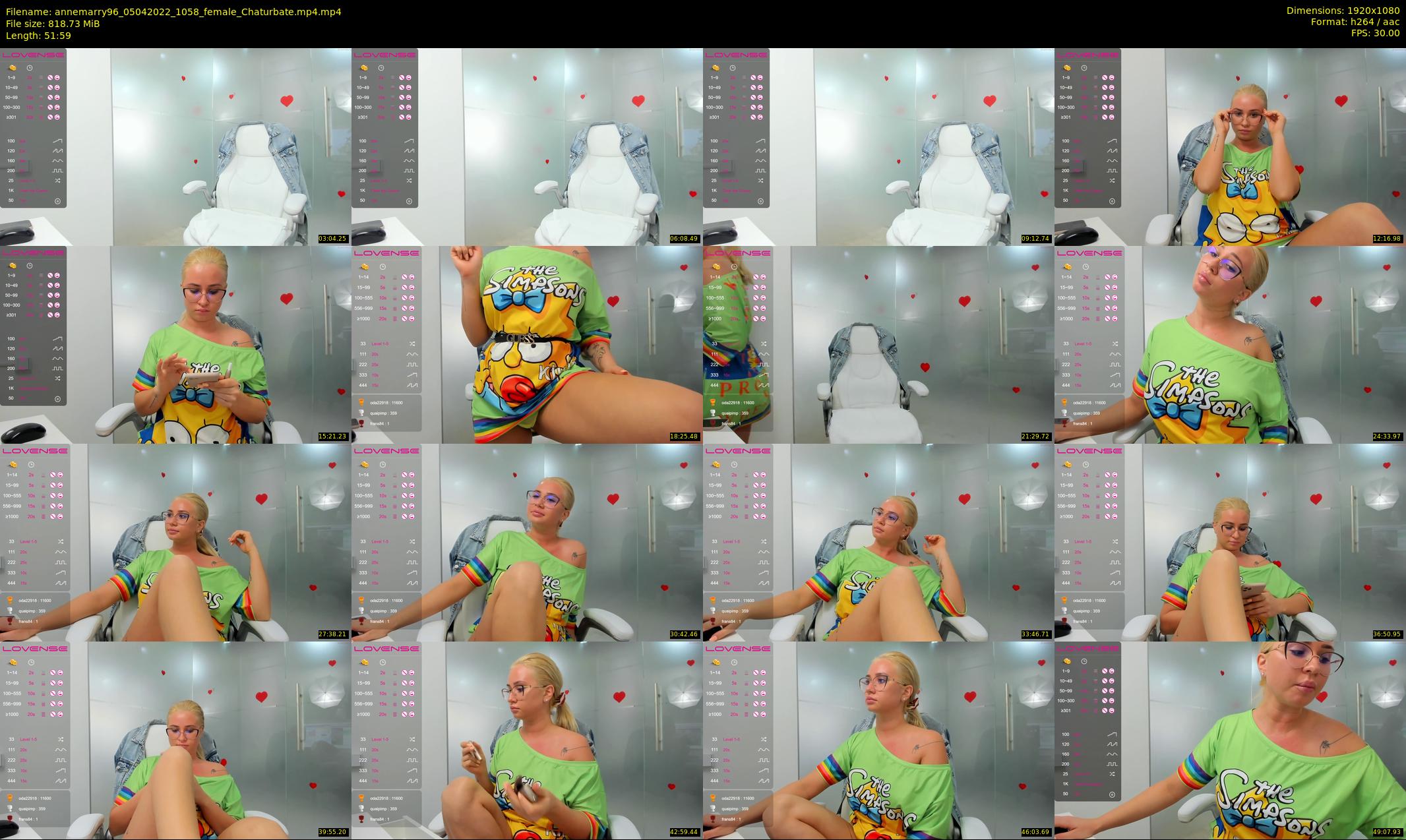 annemarry96 — 52 minute Chaturbate female cam show recording, 1080p, Apr 5, 2022