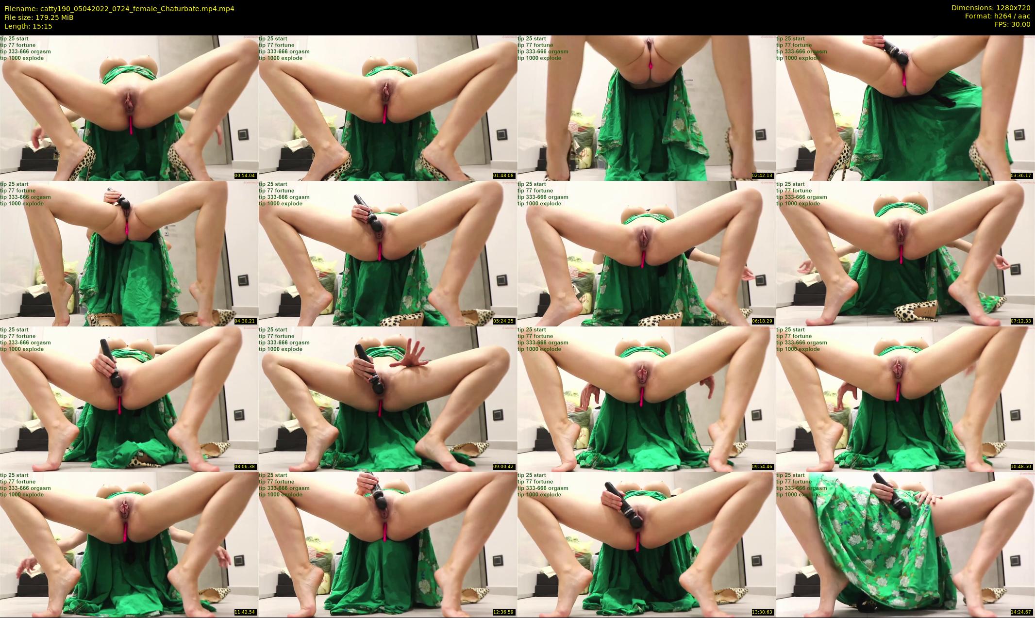 catty190 — 16 minute Chaturbate female cam show recording, 720p, Apr 5, 2022