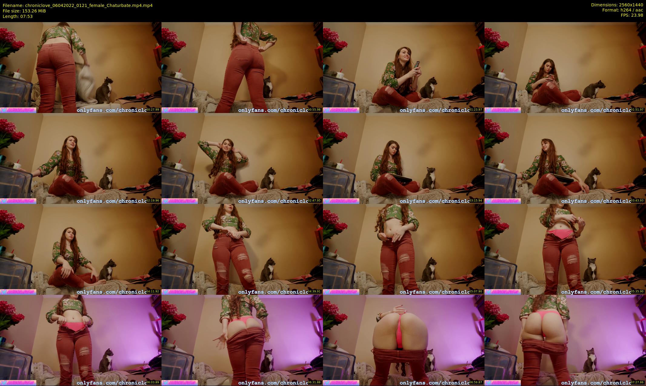 chroniclove — 8 minute Chaturbate female cam show recording, 1080p, Apr 6, 2022