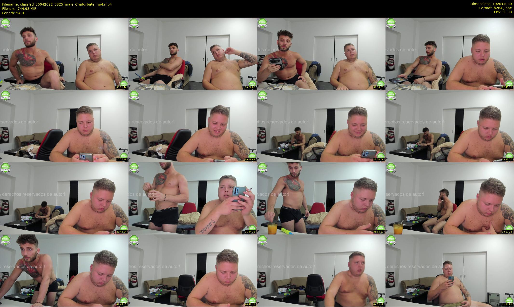 classied — 55 minute Chaturbate male cam show recording, 1080p, Apr 6, 2022