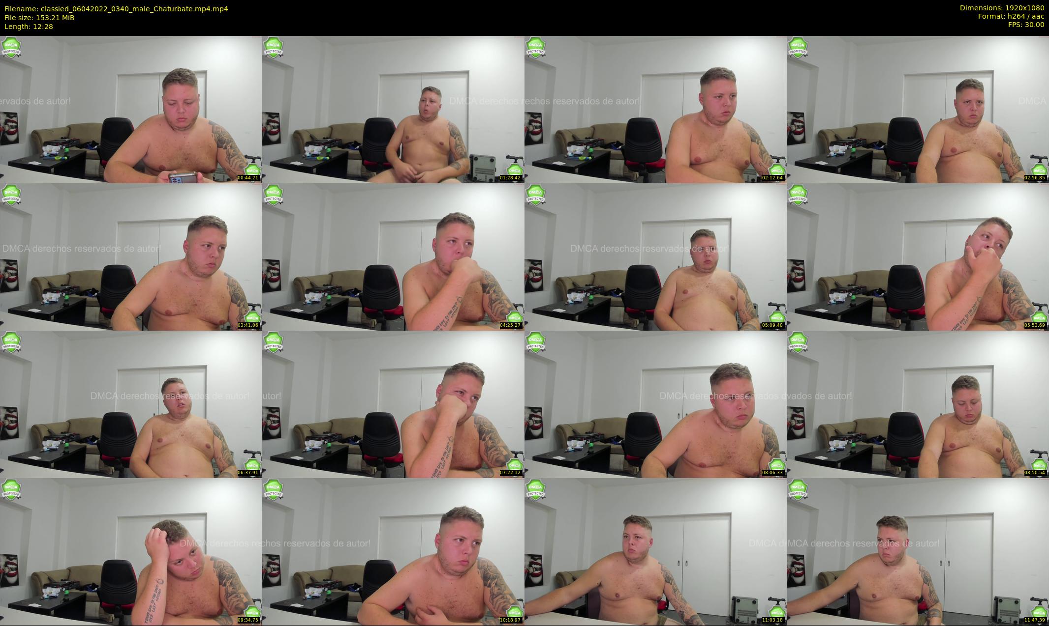 classied — 13 minute Chaturbate male cam show recording, 1080p, Apr 6, 2022