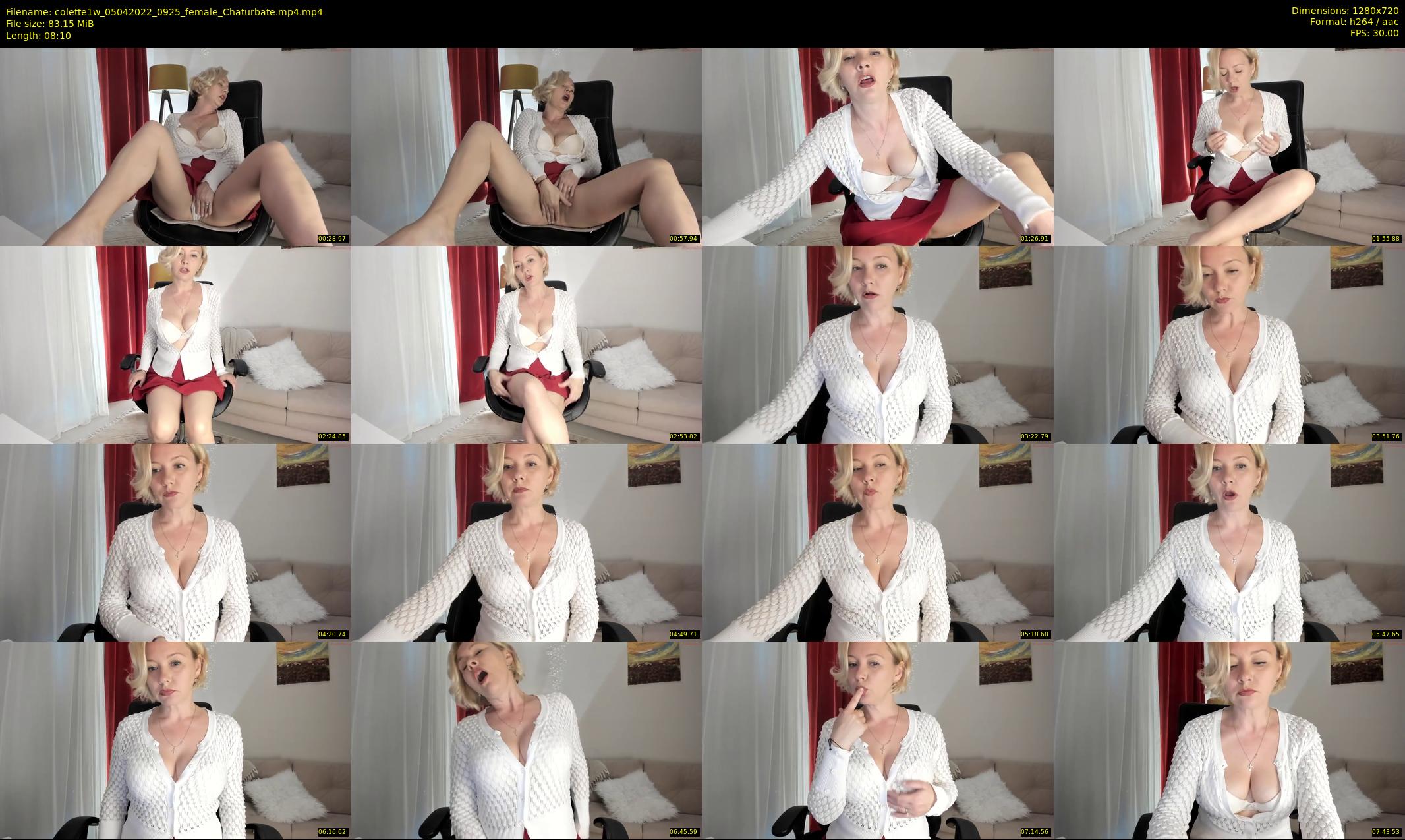 colette1w — 9 minute Chaturbate female cam show recording, 720p, Apr 5, 2022