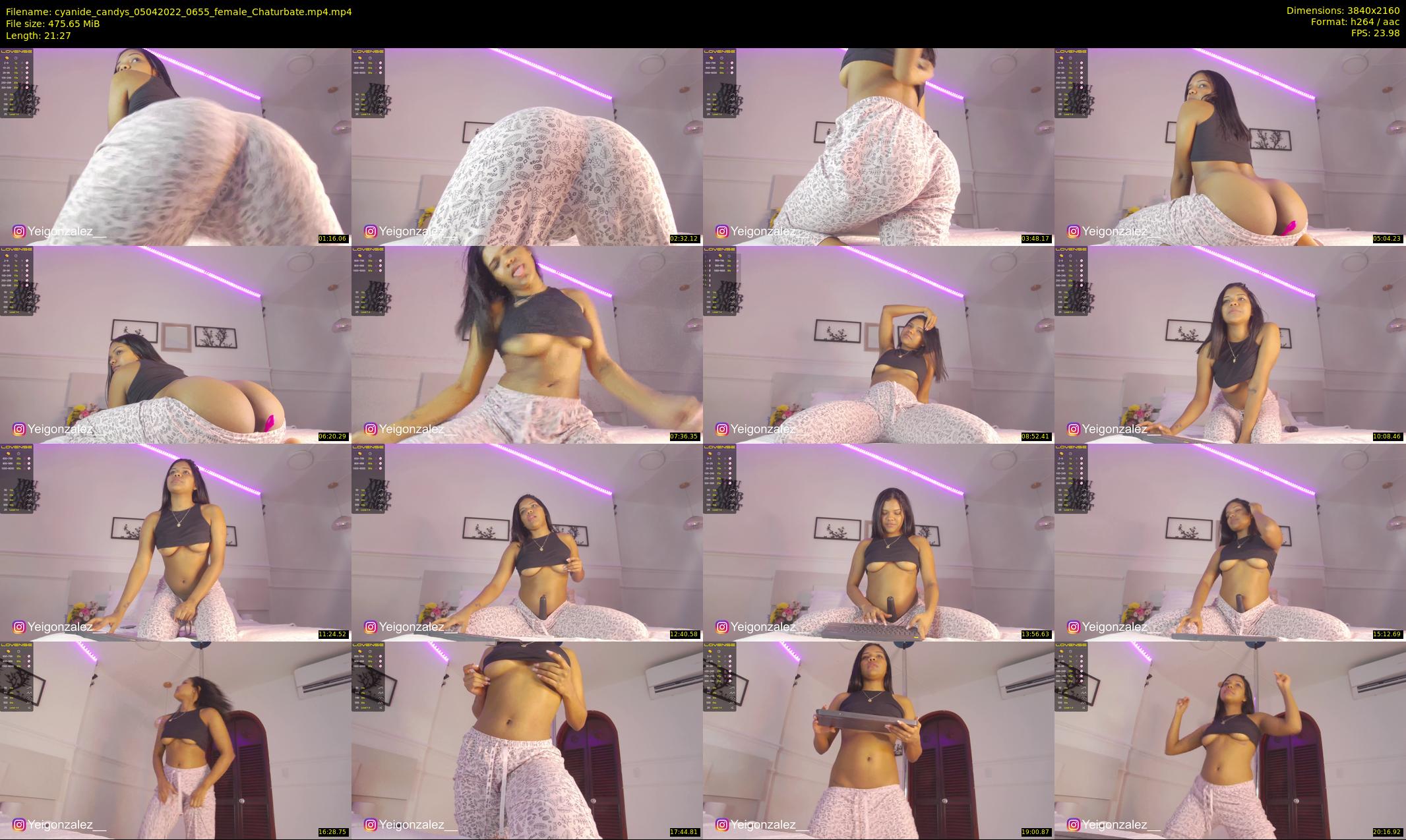 cyanide_candys — 22 minute Chaturbate female cam show recording, 4K, Apr 5, 2022