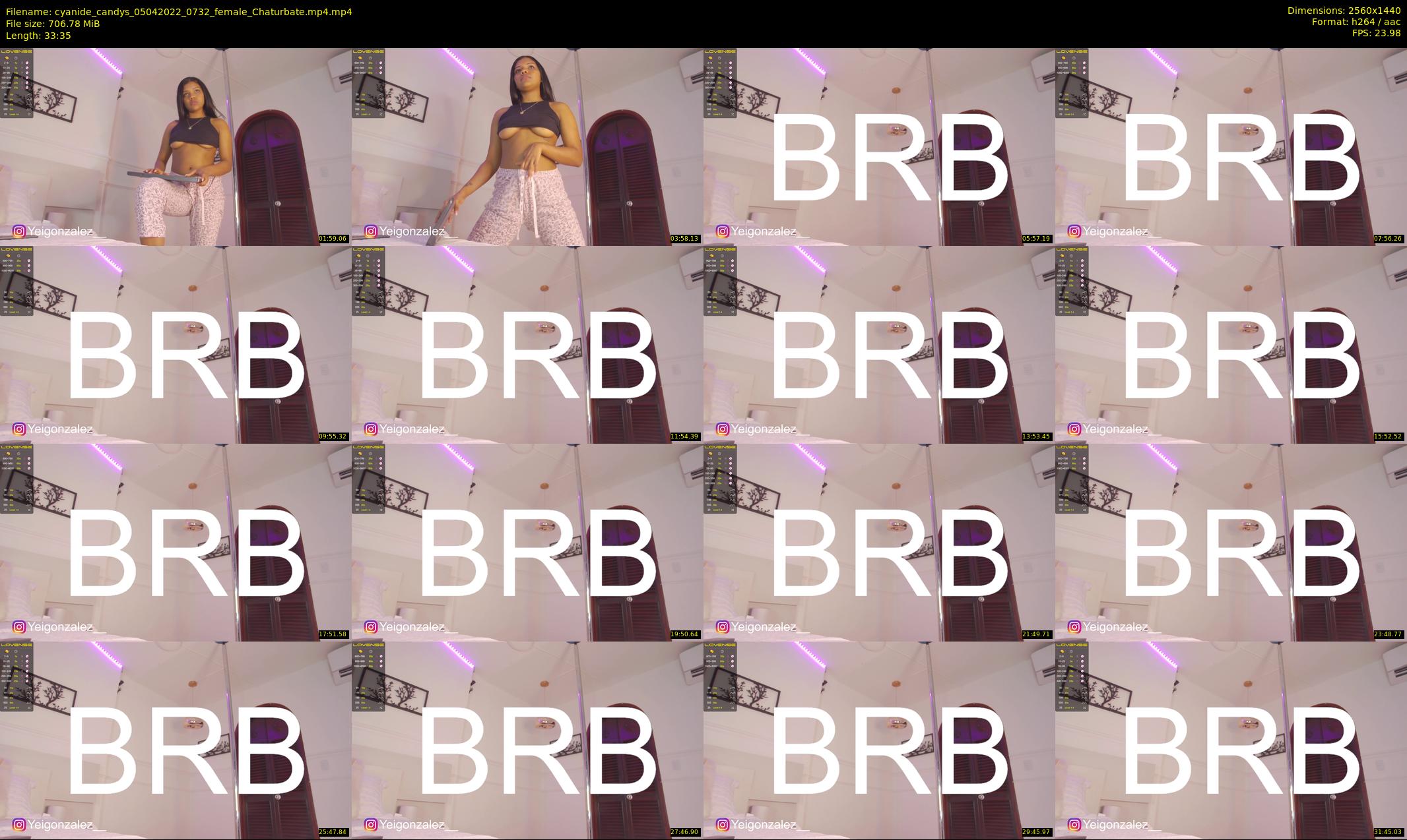 cyanide_candys — 34 minute Chaturbate female cam show recording, 1080p, Apr 5, 2022