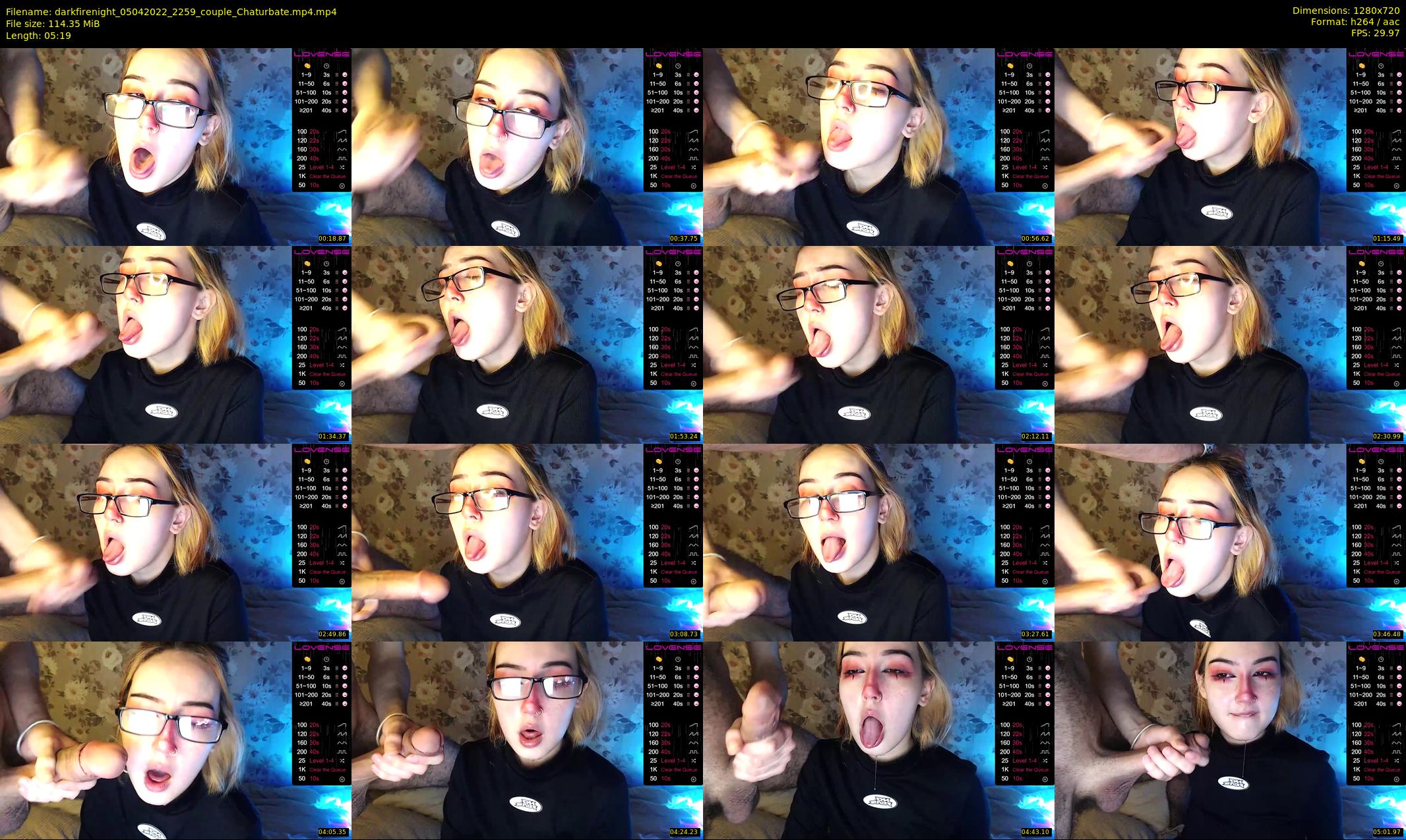 darkfirenight — 6 minute Chaturbate couple cam show recording, 720p, Apr 5, 2022