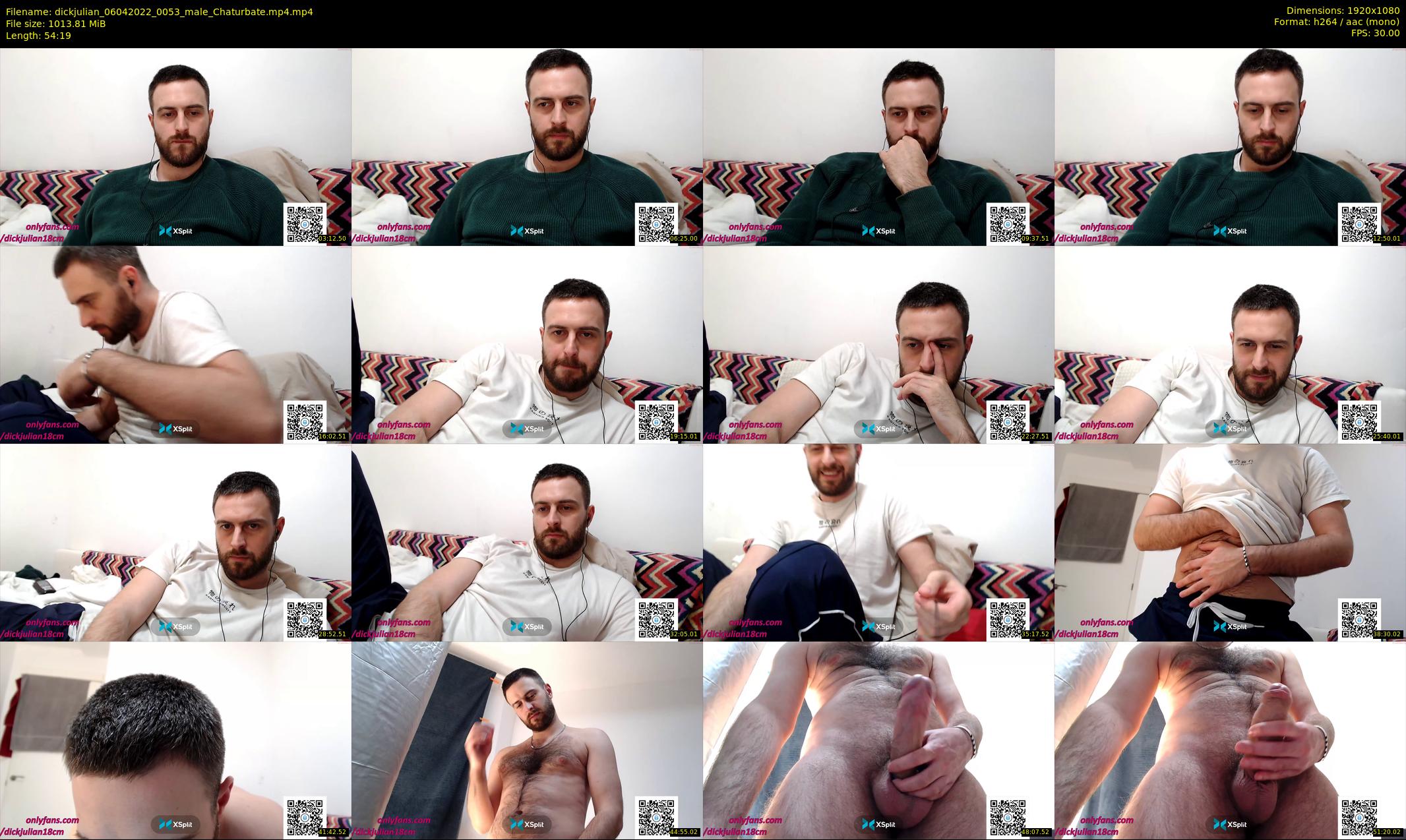 dickjulian — 55 minute Chaturbate male cam show recording, 1080p, Apr 6, 2022