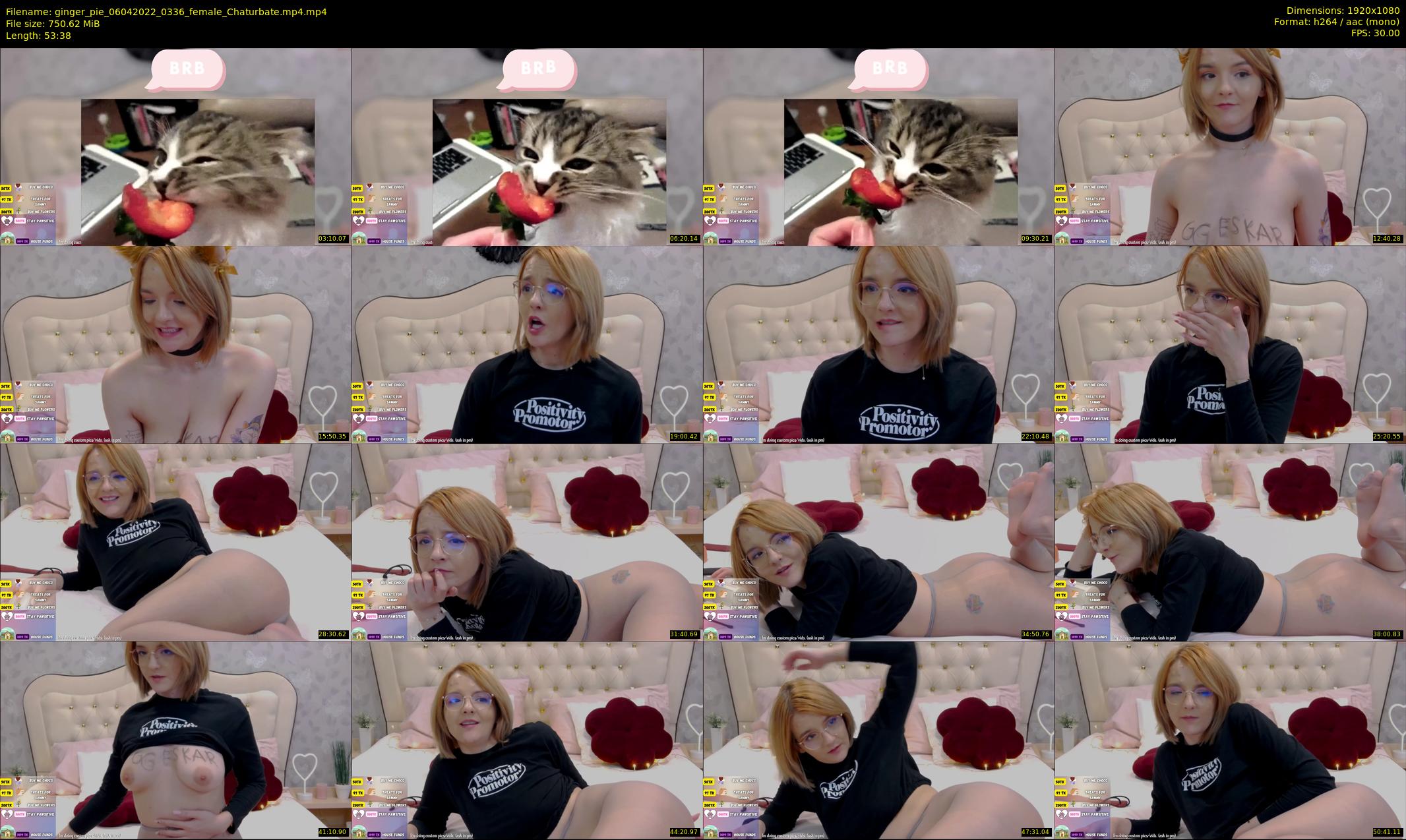 ginger_pie — 54 minute Chaturbate female cam show recording, 1080p, Apr 6, 2022