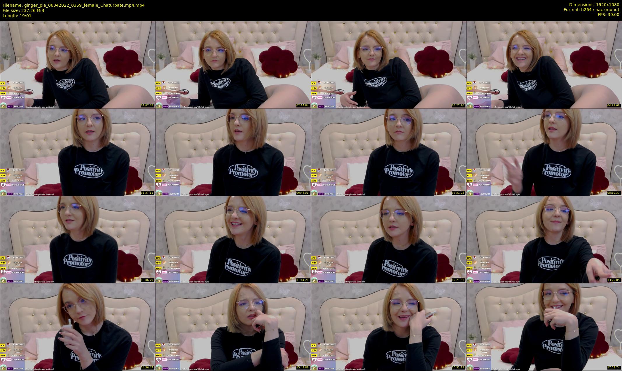 ginger_pie — 20 minute Chaturbate female cam show recording, 1080p, Apr 6, 2022