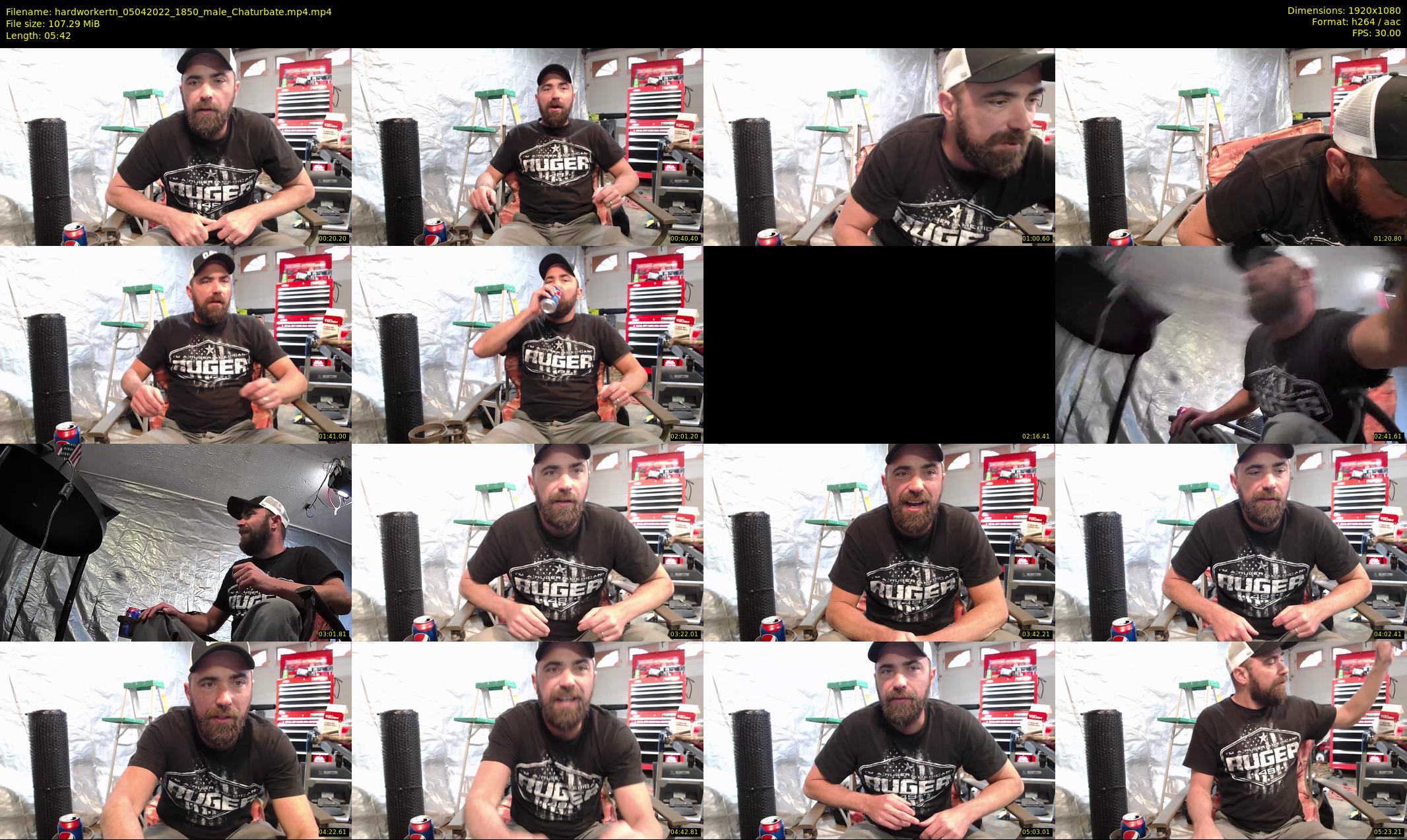 hardworkertn — 6 minute Chaturbate male cam show recording, 1080p, Apr 5, 2022