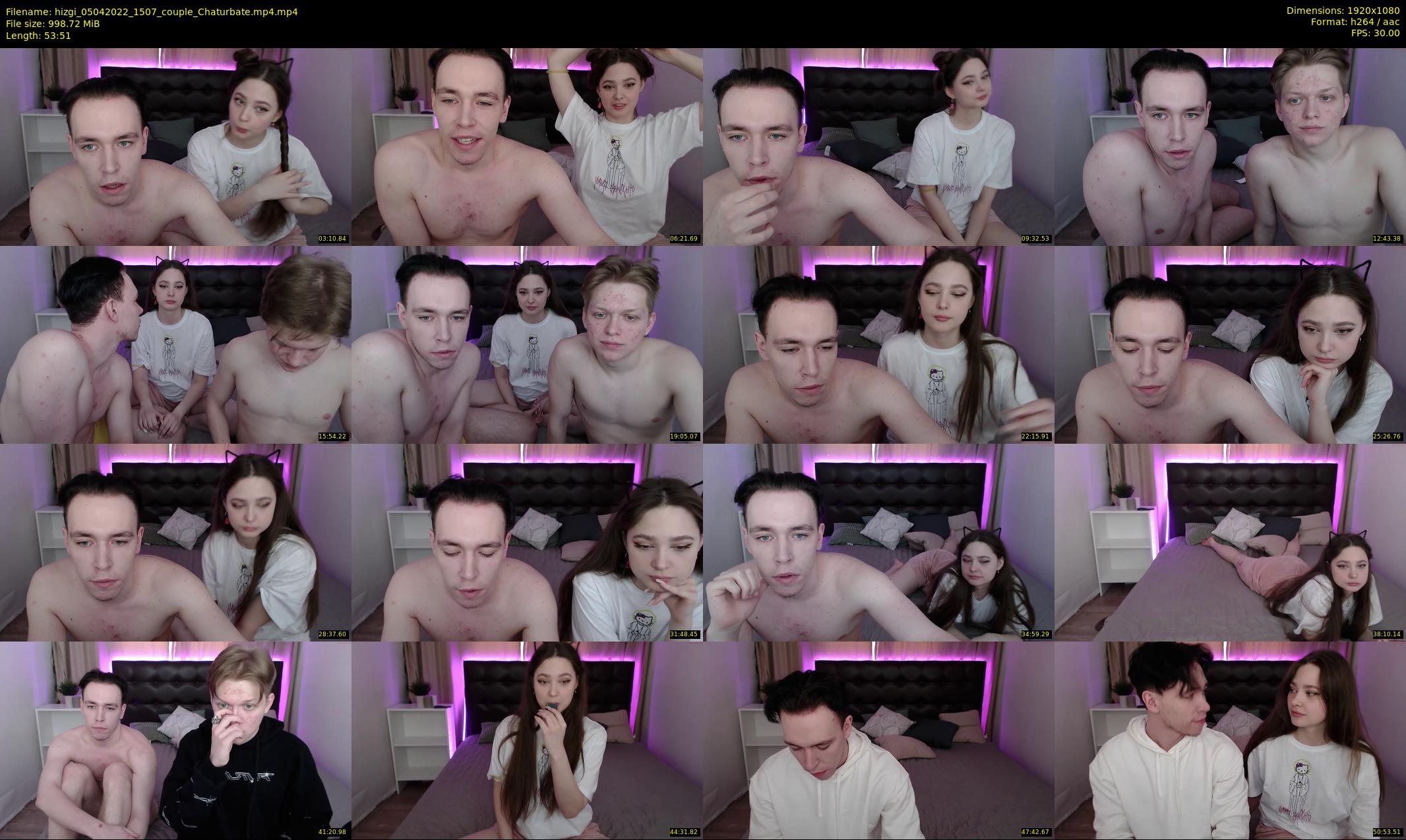 hizgi — 54 minute Chaturbate couple cam show recording, 1080p, Apr 5, 2022