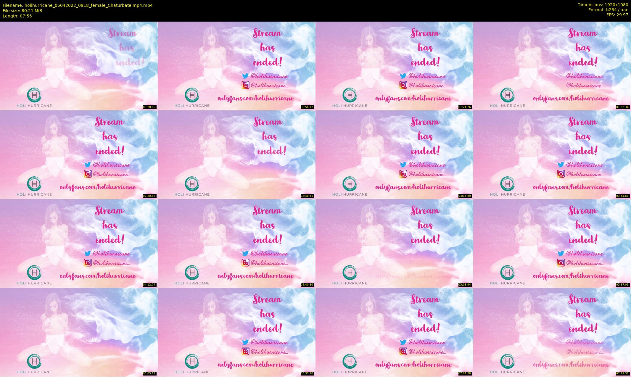 holihurricane — 8 minute Chaturbate female cam show recording, 1080p, Apr 5, 2022