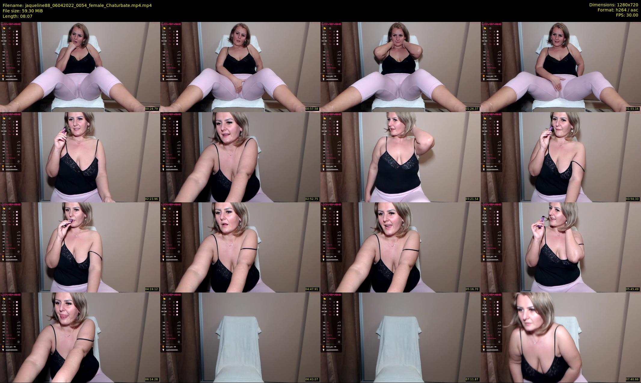 jaqueline88 — 9 minute Chaturbate female cam show recording, 720p, Apr 6, 2022