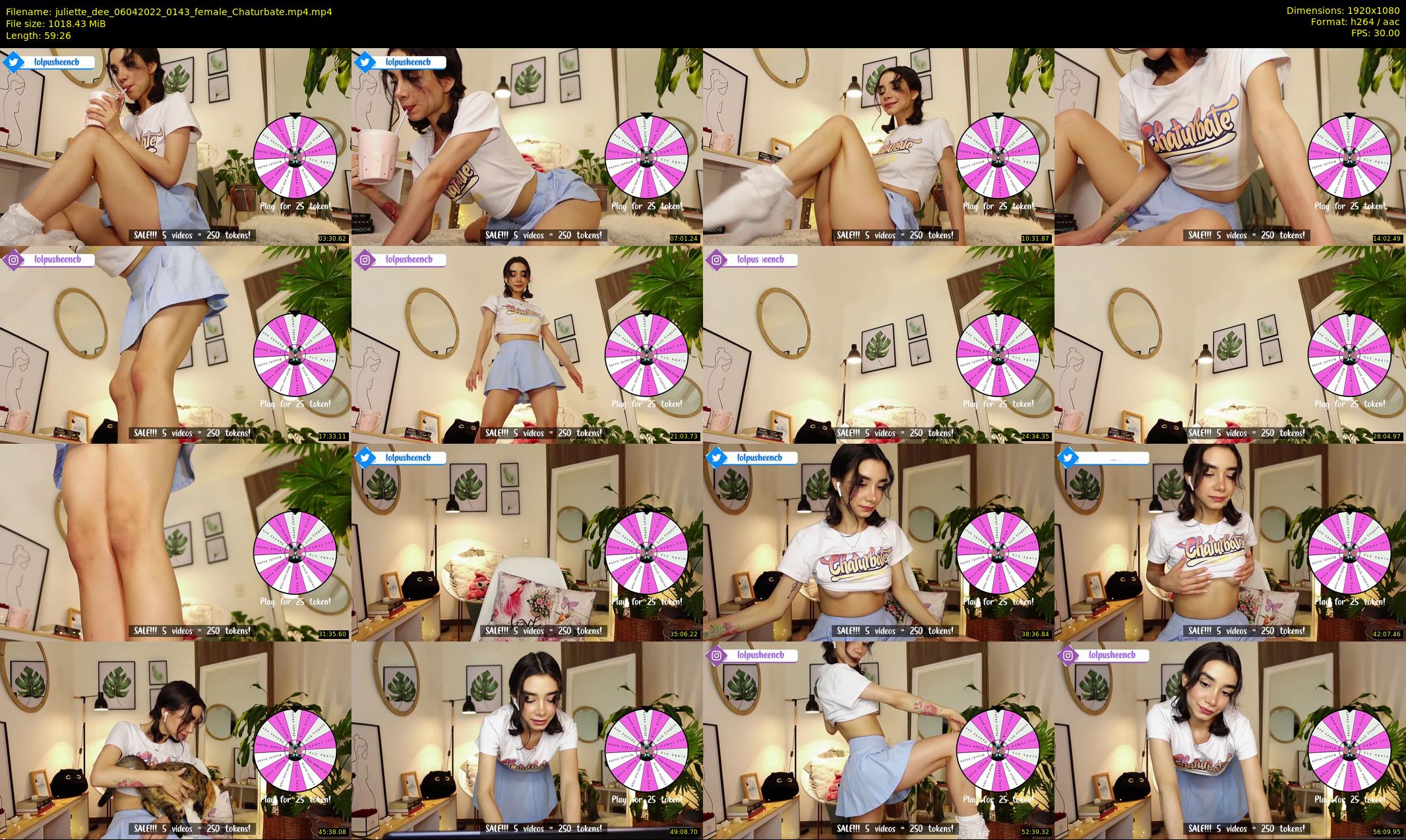 juliette_dee — 60 minute Chaturbate female cam show recording, 1080p, Apr 6, 2022