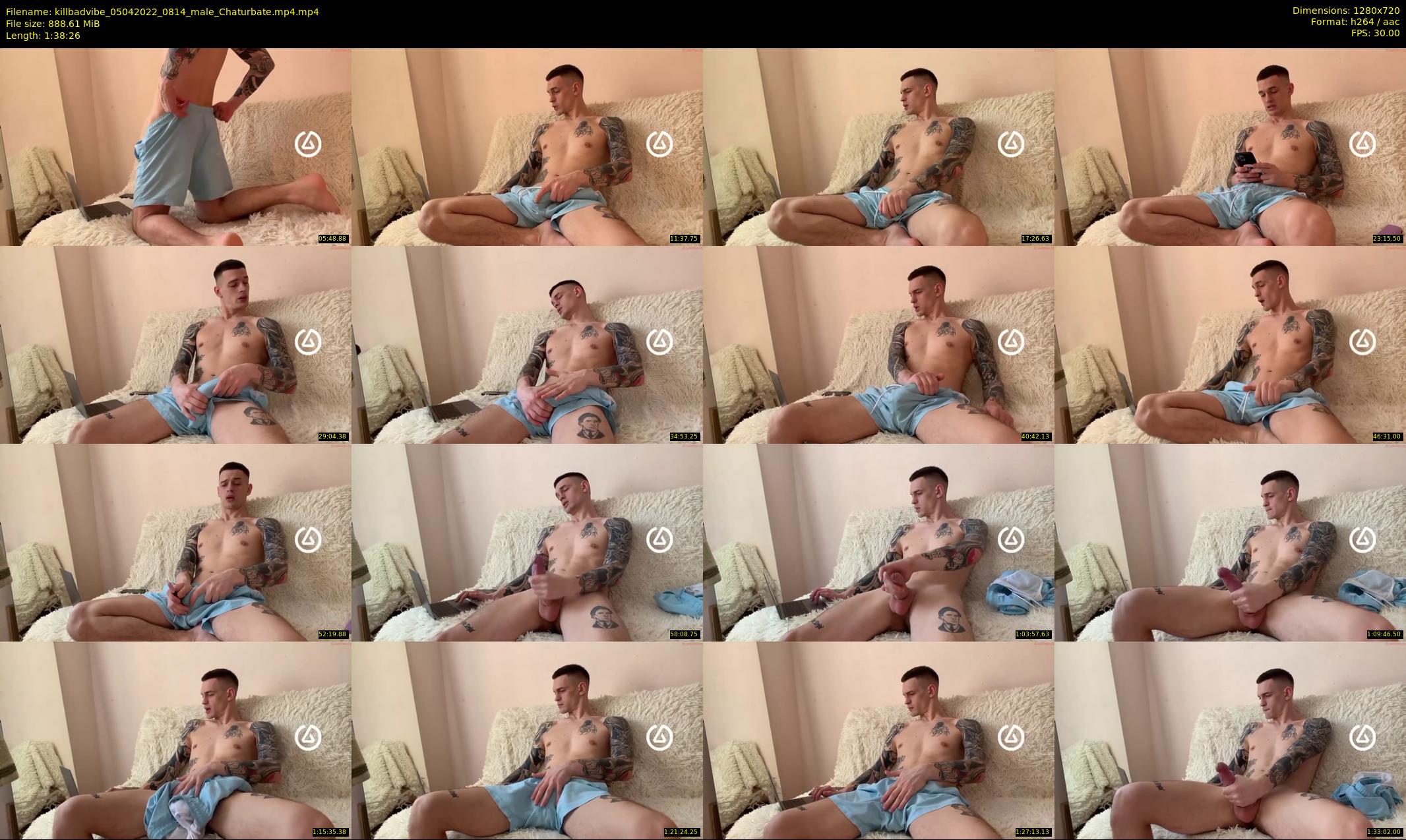 killbadvibe — 99 minute Chaturbate male cam show recording, 720p, Apr 5, 2022