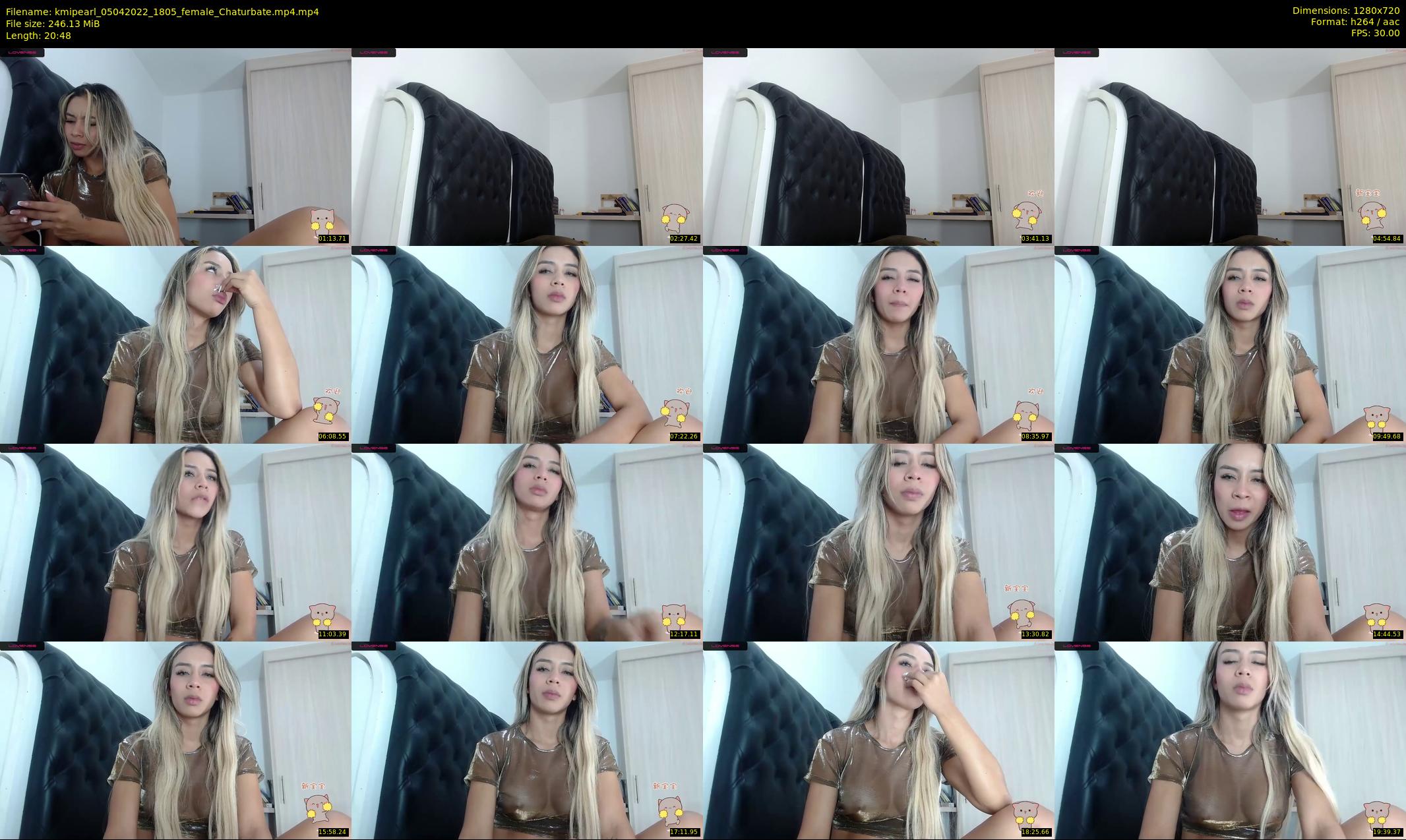 kmipearl — 21 minute Chaturbate female cam show recording, 720p, Apr 5, 2022