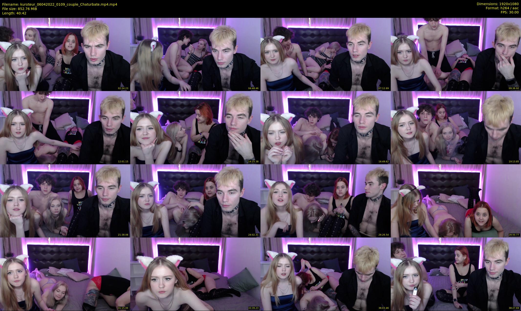 kuroteur — 41 minute Chaturbate couple cam show recording, 1080p, Apr 6, 2022