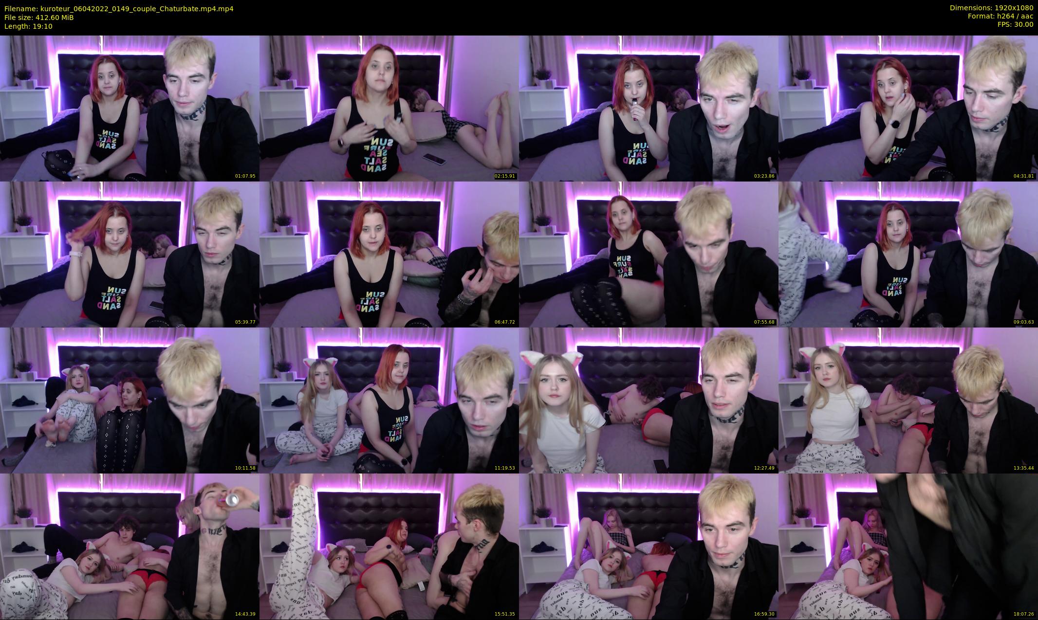 kuroteur — 20 minute Chaturbate couple cam show recording, 1080p, Apr 6, 2022