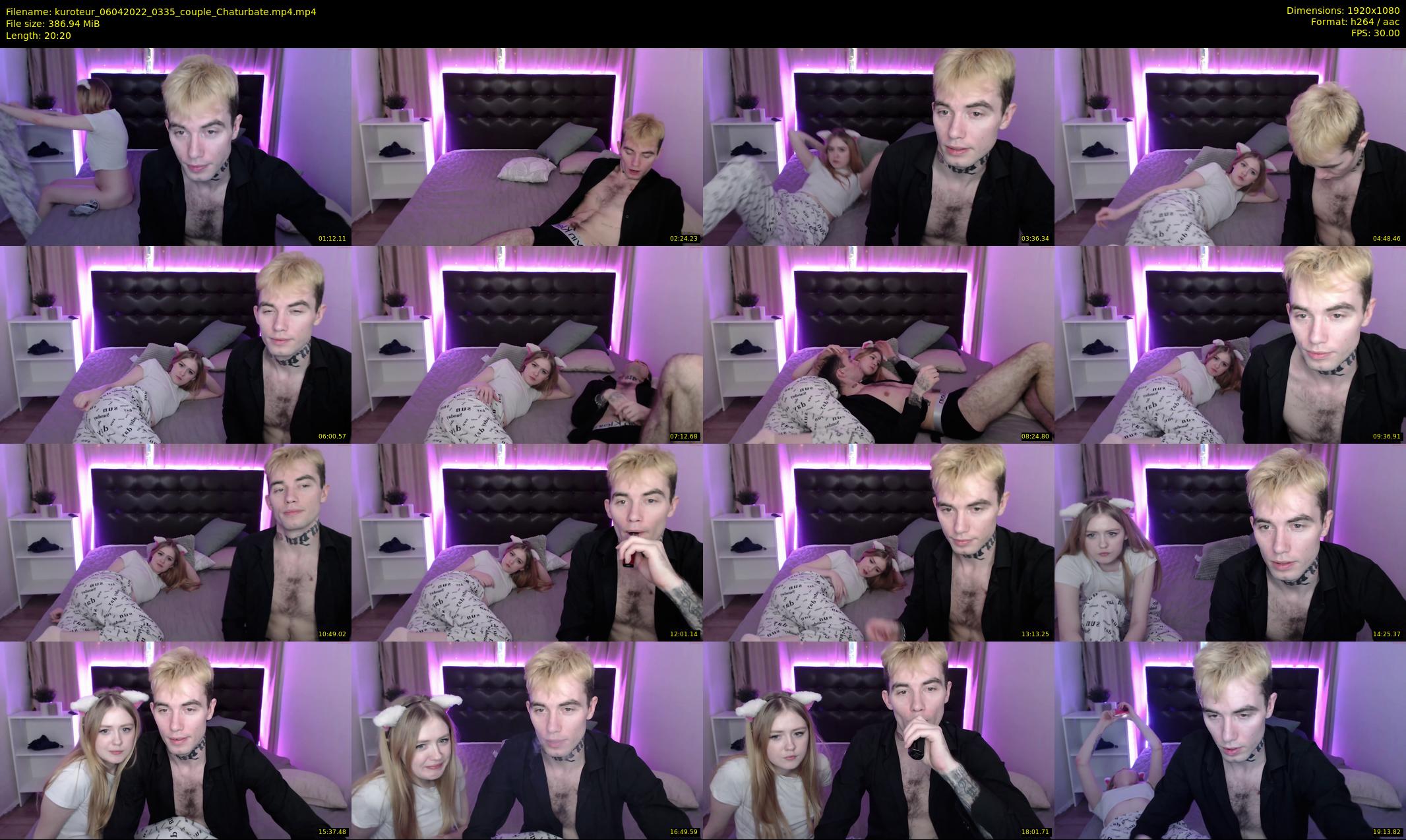 kuroteur — 21 minute Chaturbate couple cam show recording, 1080p, Apr 6, 2022