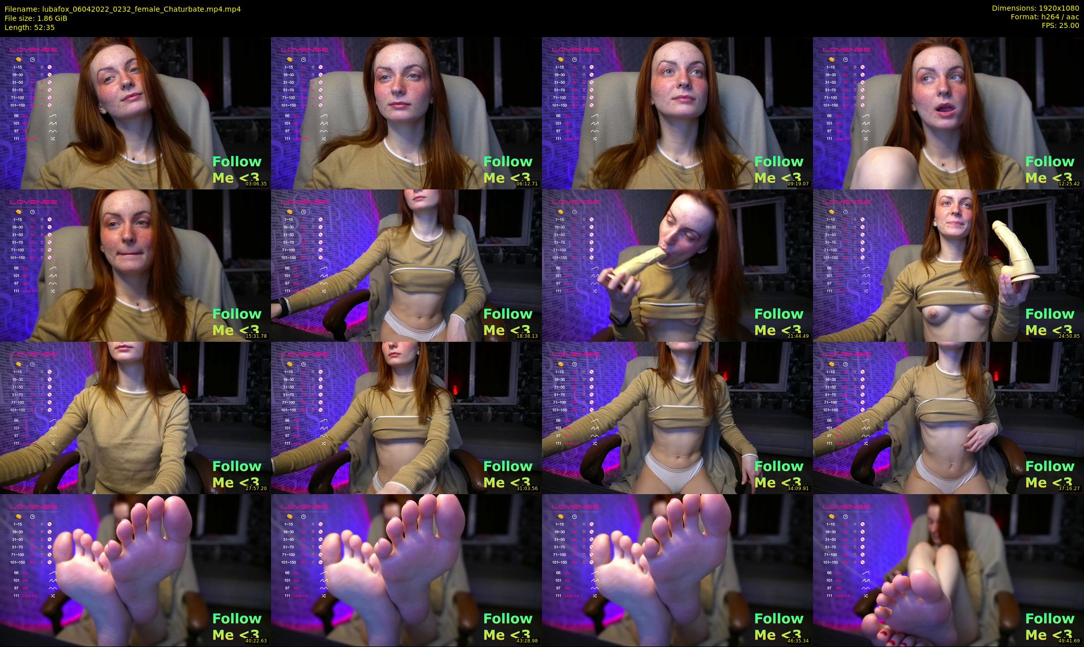 lubafox — 53 minute Chaturbate female cam show recording, 1080p, Apr 6, 2022