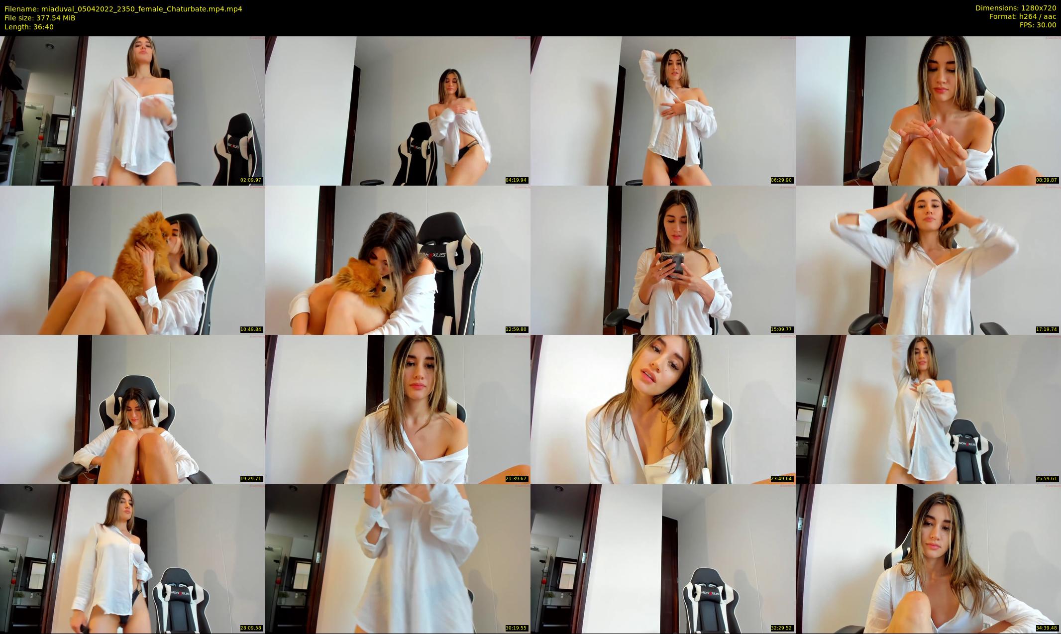 miaduval — 37 minute Chaturbate female cam show recording, 720p, Apr 5, 2022