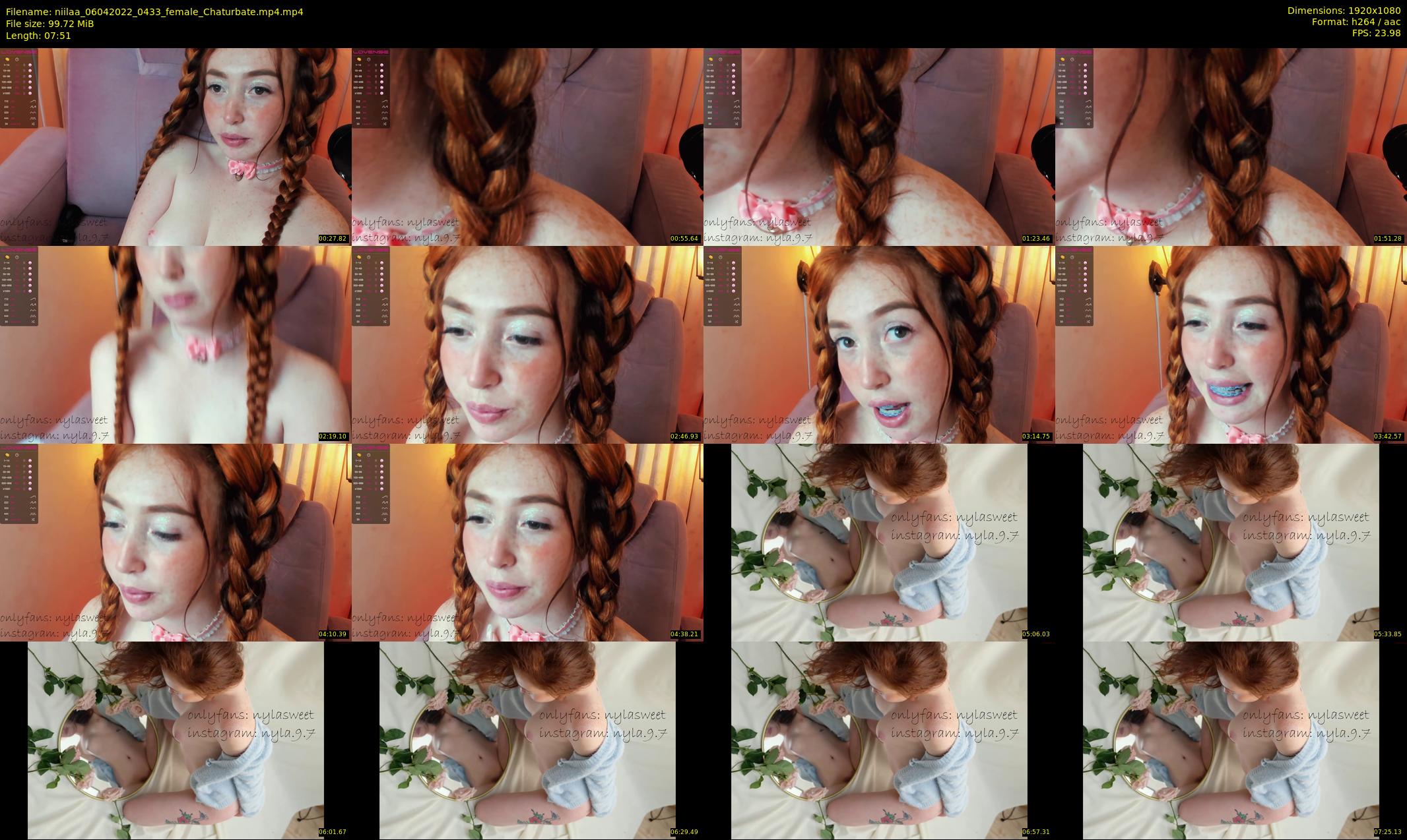 niilaa — 8 minute Chaturbate female cam show recording, 1080p, Apr 6, 2022