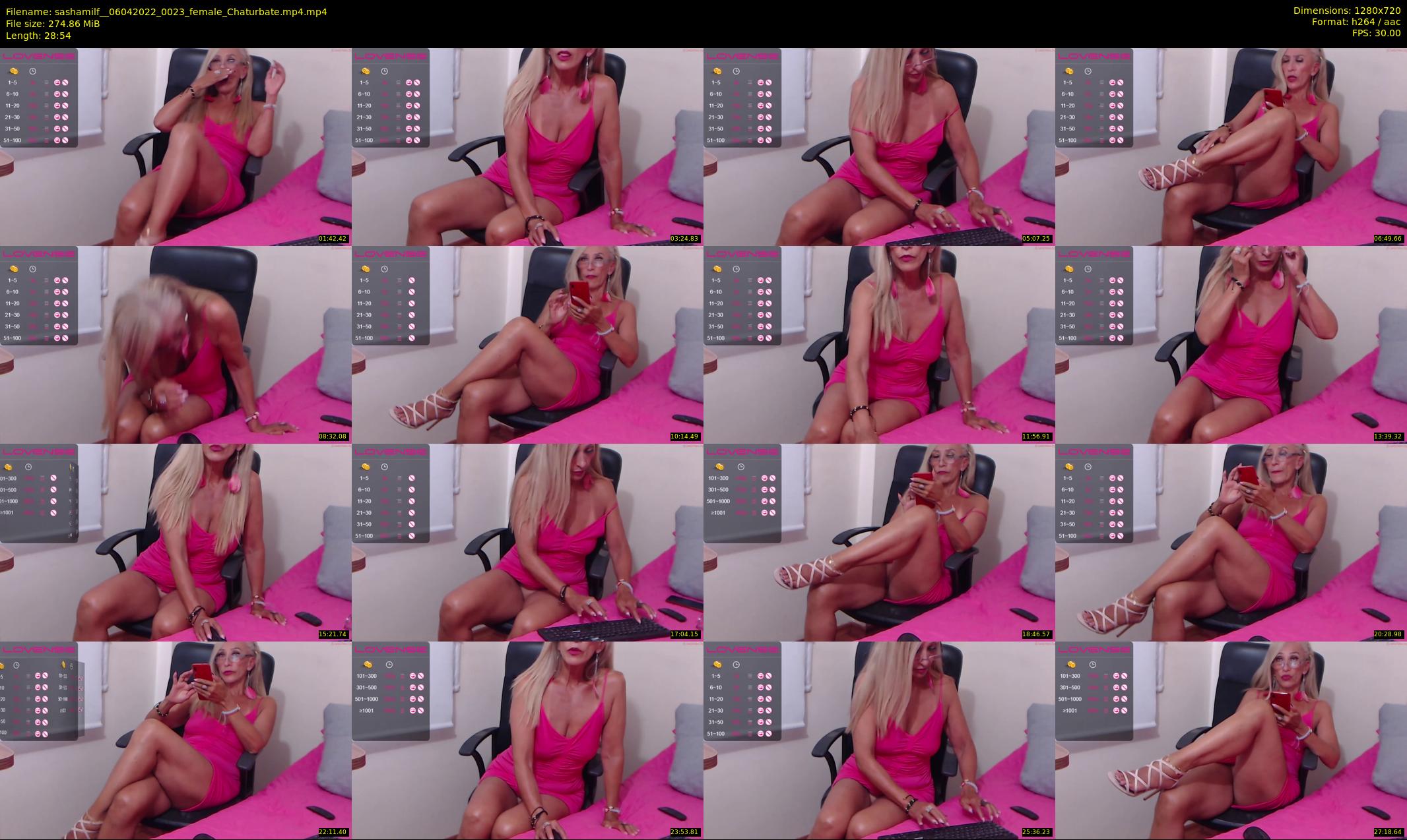 sashamilf_ — 29 minute Chaturbate female cam show recording, 720p, Apr 6, 2022