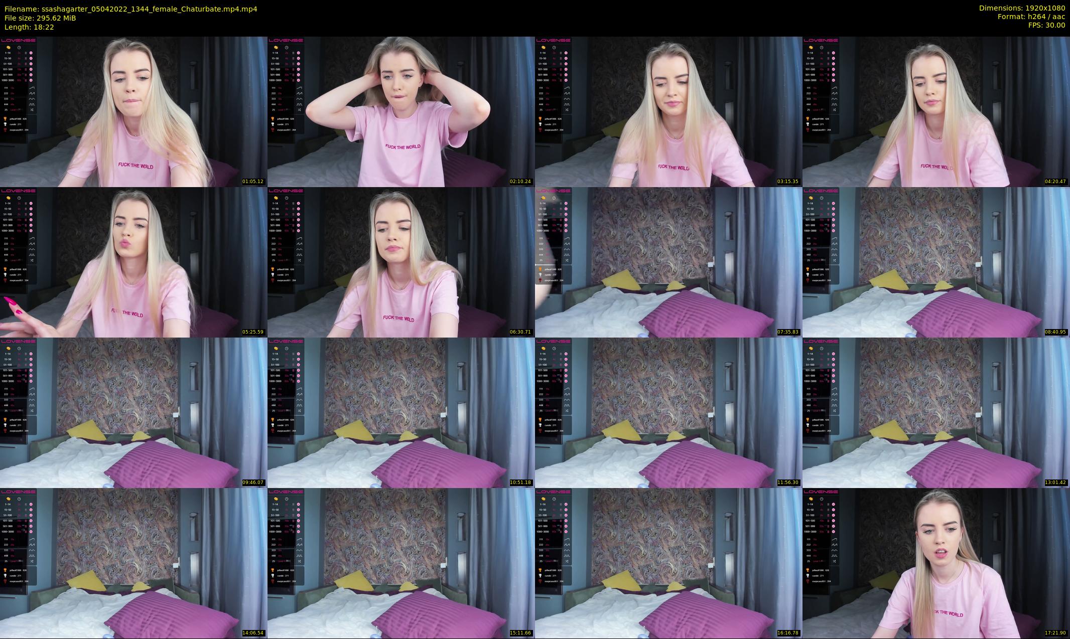 ssashagarter — 19 minute Chaturbate female cam show recording, 1080p, Apr 5, 2022