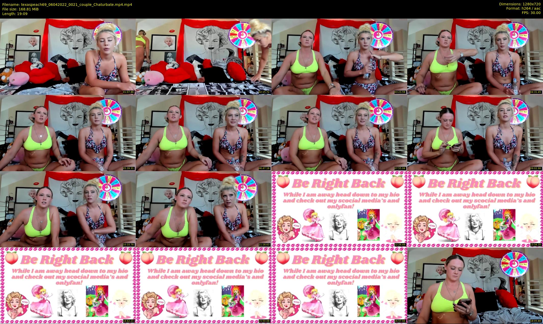 texaspeach69 — 20 minute Chaturbate female cam show recording, 720p, Apr 6, 2022