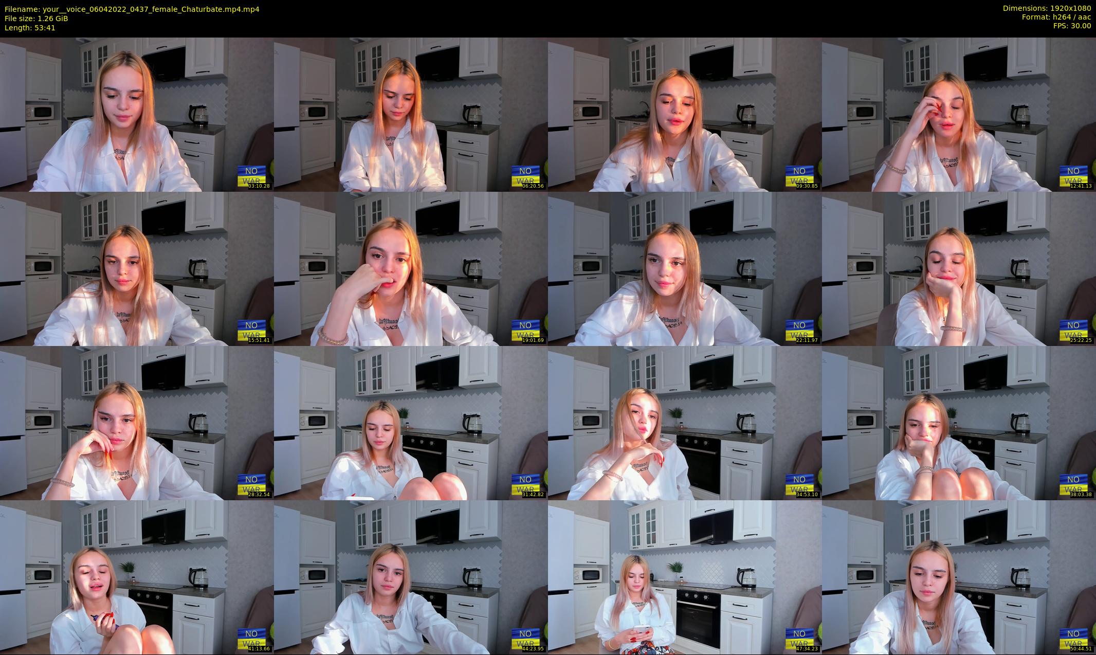 your__voice — 54 minute Chaturbate female cam show recording, 1080p, Apr 6, 2022